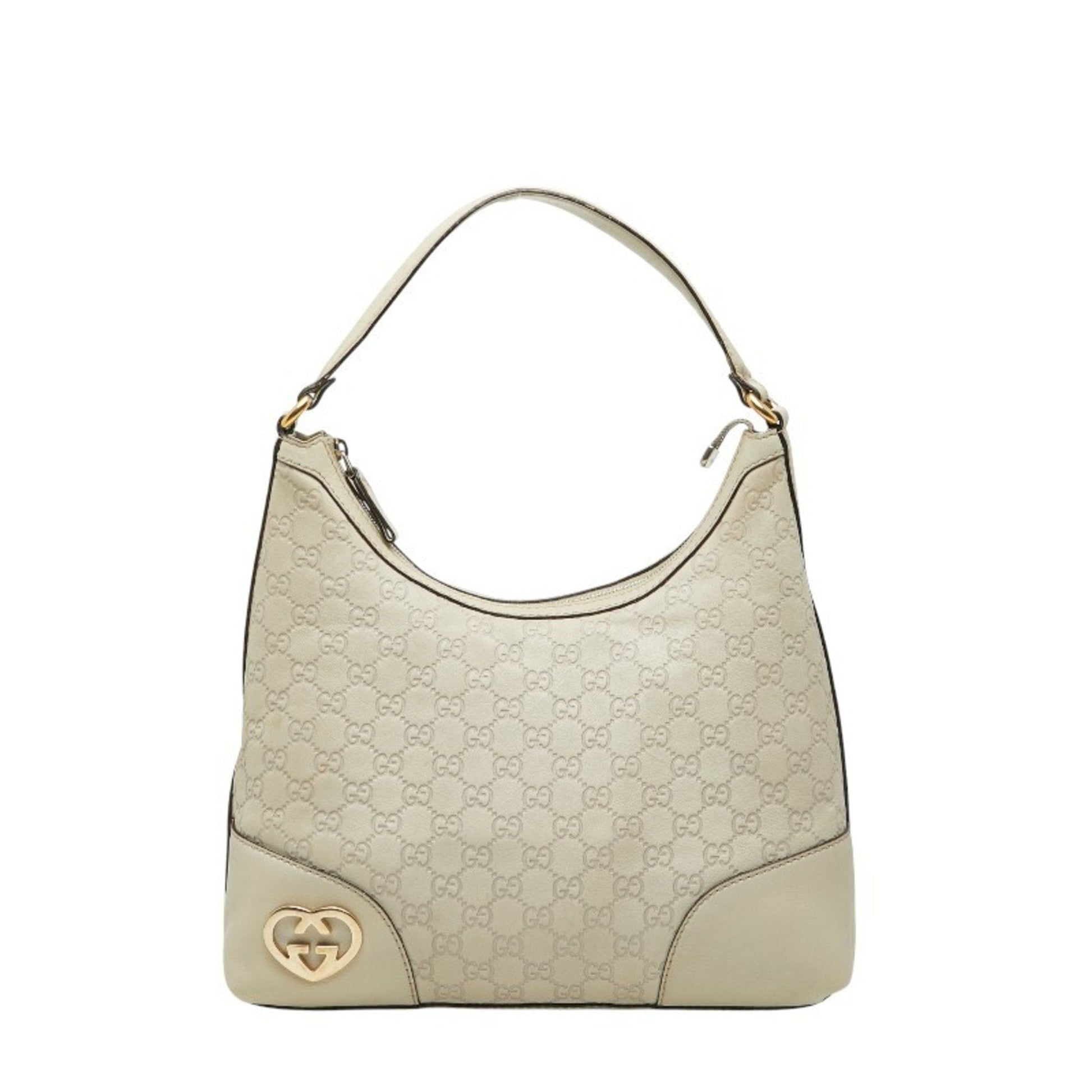 Gucci Guccissima White Leather Tote Bag