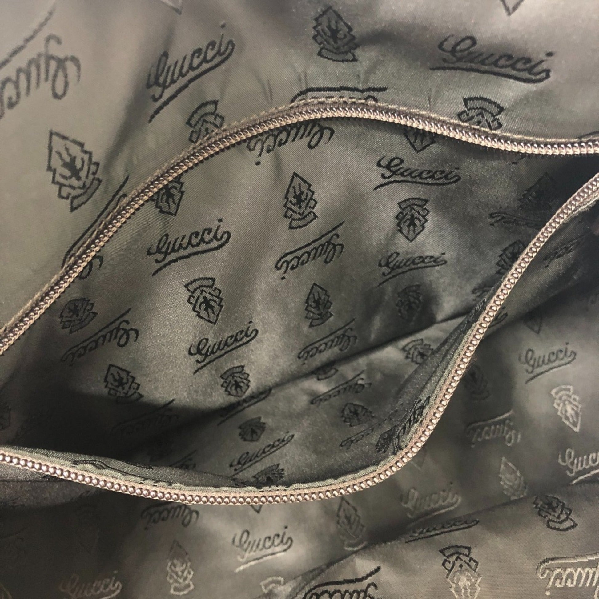 Gucci Brown Leather Handbag Tote Bag