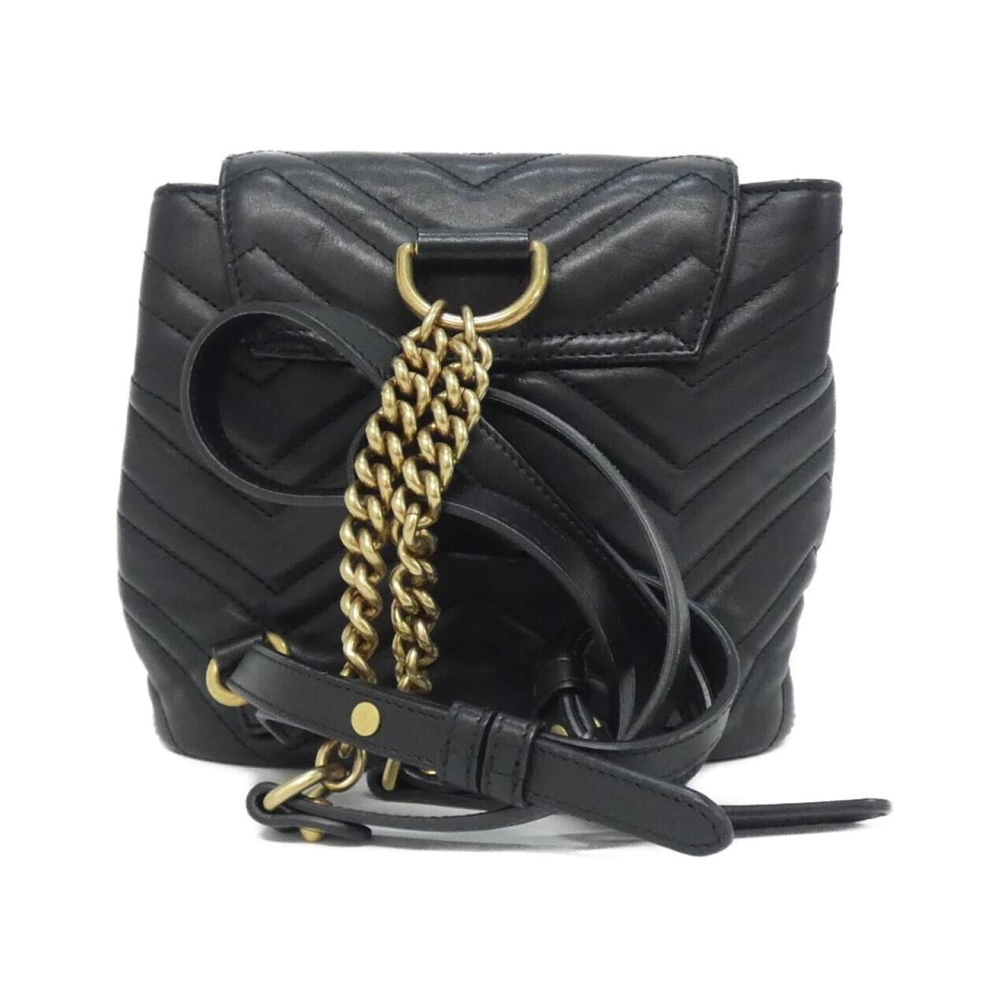Gucci Black Leather Backpack