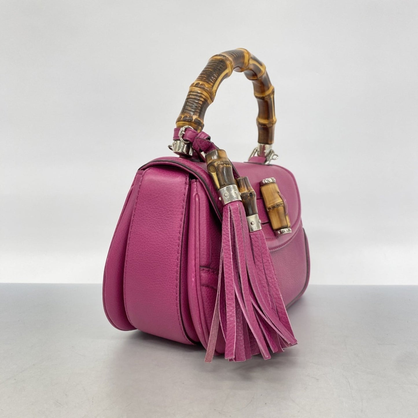 Gucci Purple Leather Handbag