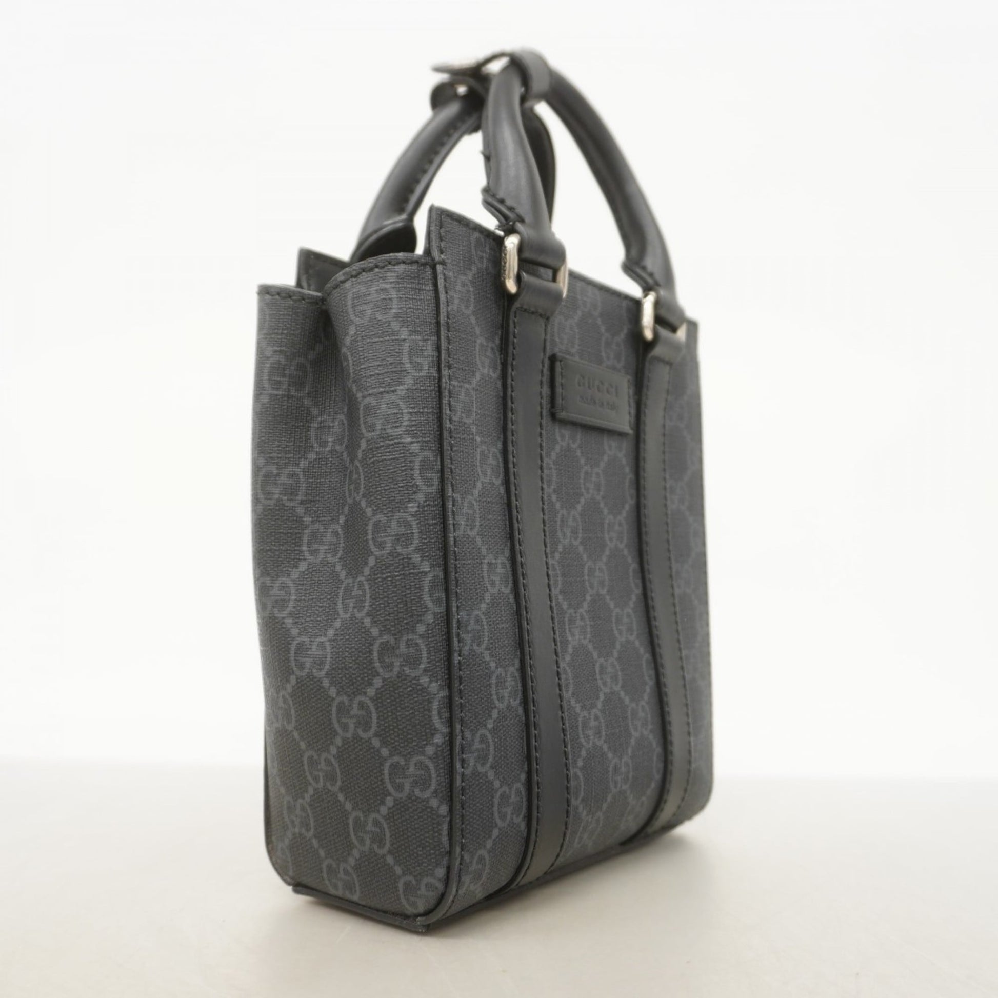 Gucci Black Gray Pvc Handbag