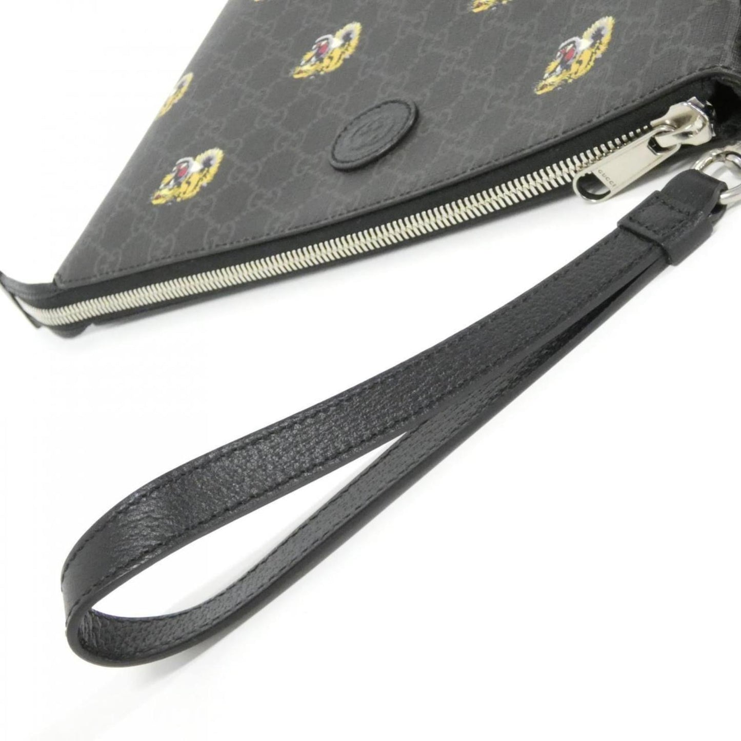 Gucci Black Yellow Gg Supreme Canvas Handbag