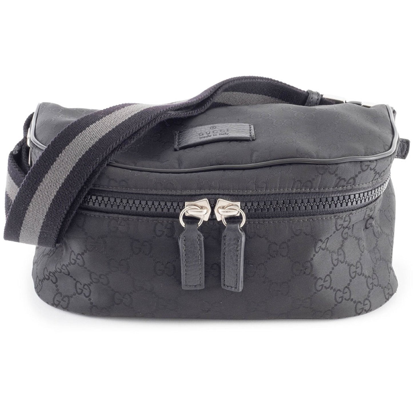 Gucci Black Nylon Pochette Shoulder Bag Sling Bag