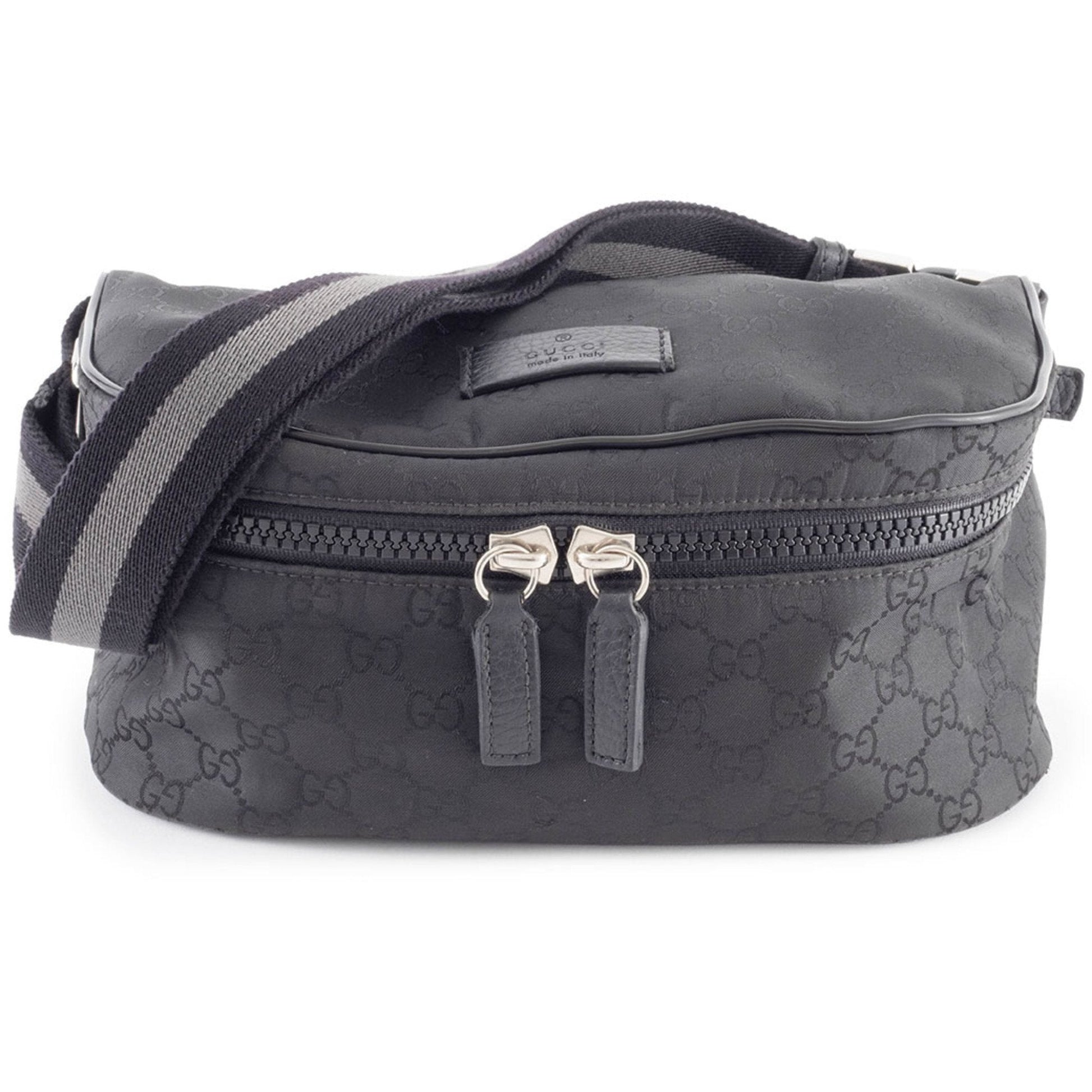 Gucci Black Nylon Pochette Shoulder Bag Sling Bag