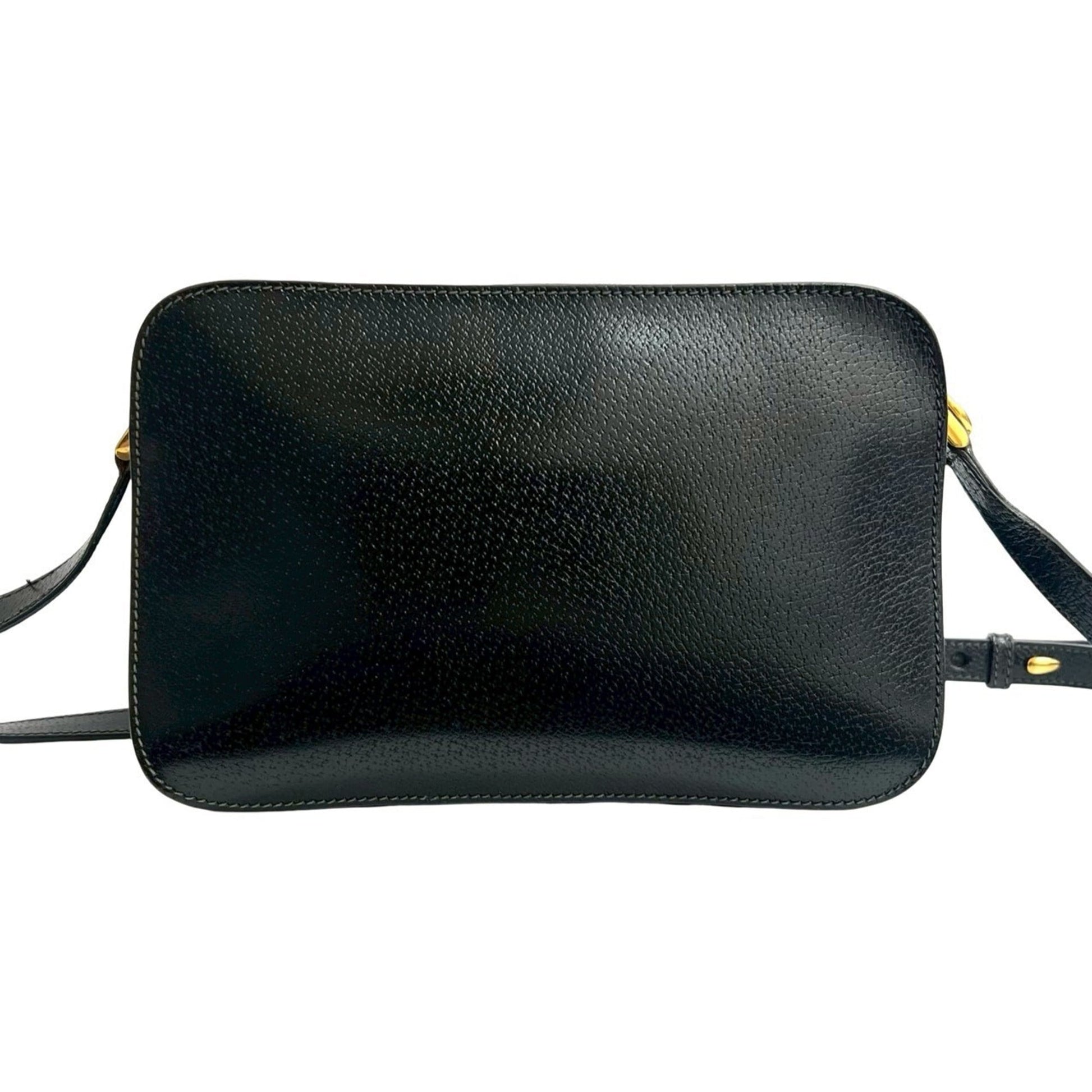 Gucci Black Leather Pochette Shoulder Bag