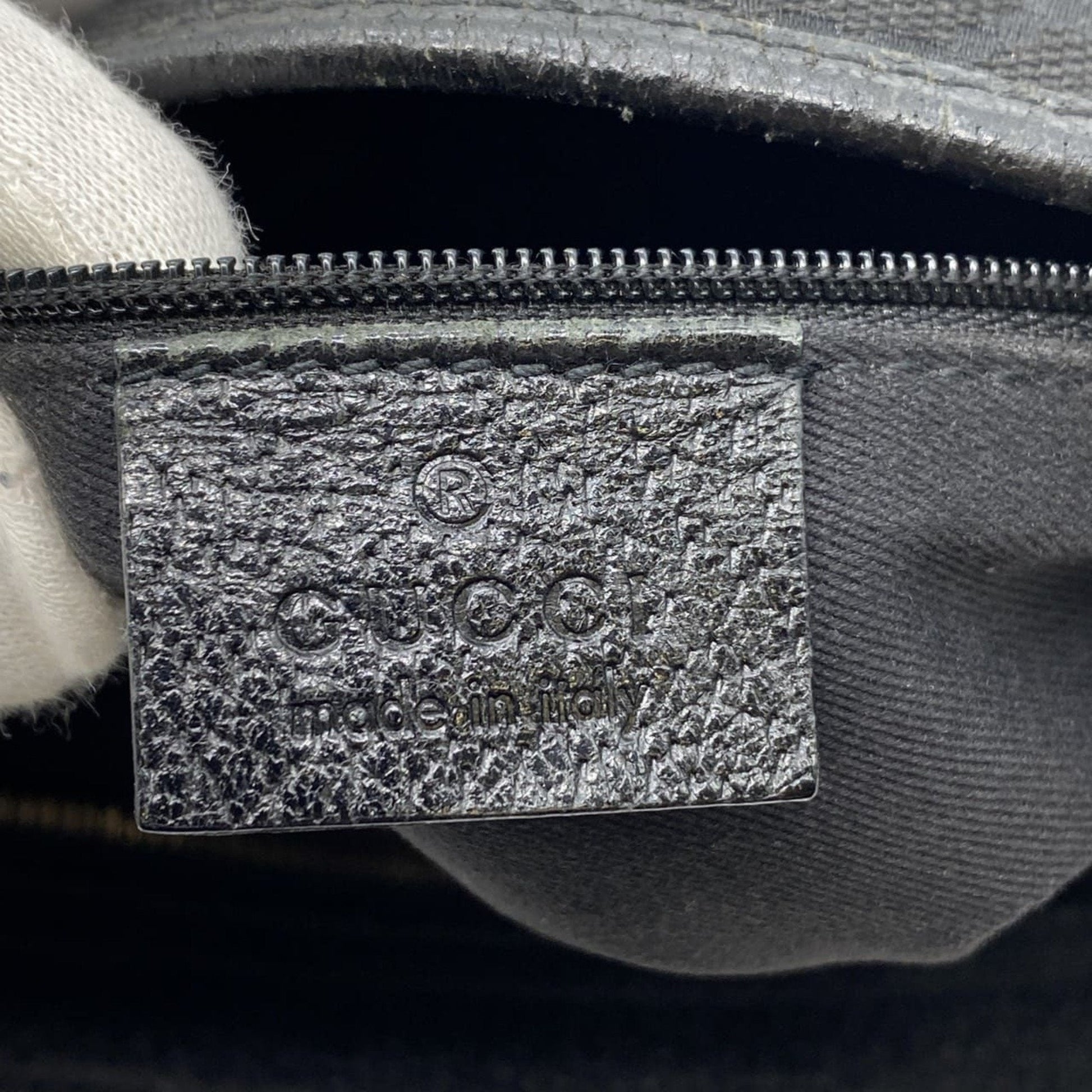 Gucci Black Gg Canvas Shoulder Bag
