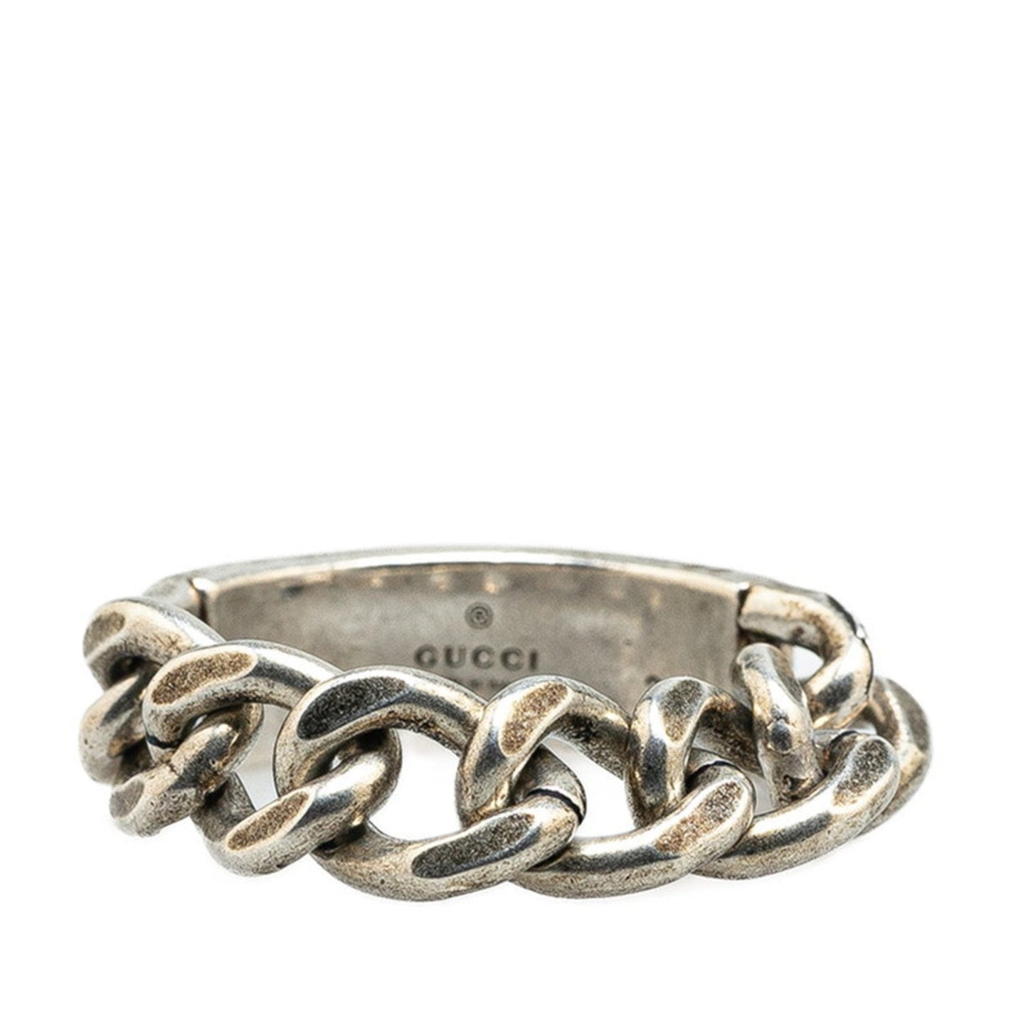 Gucci Silver Black Silver 925 Band Ring