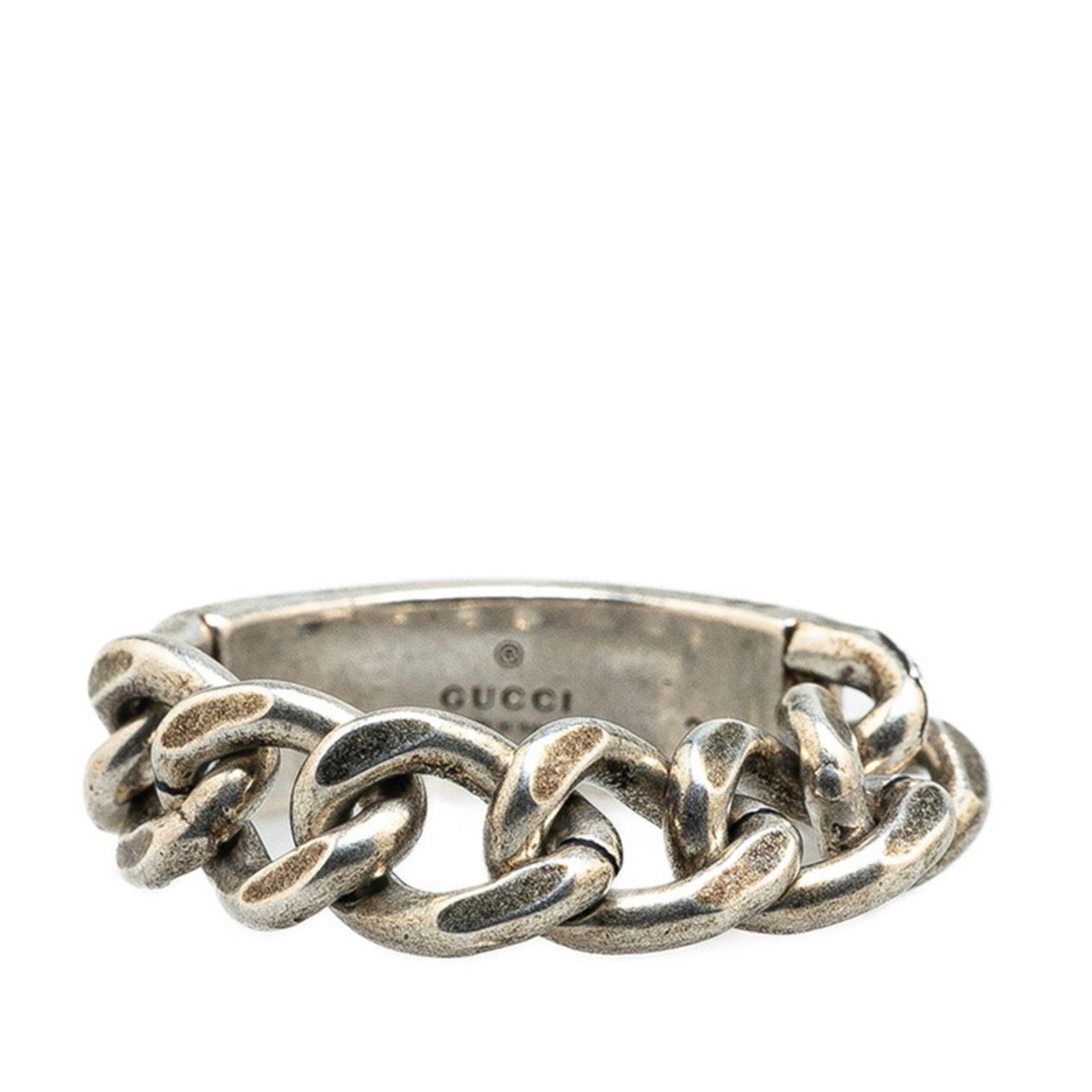 Gucci Silver Black Silver 925 Band Ring