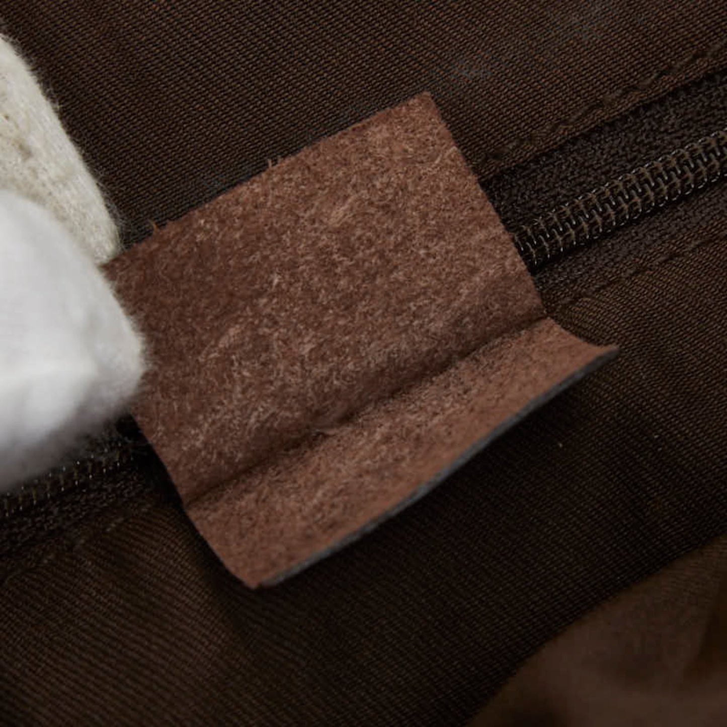 Gucci Beige Brown Canvas Leather Shoulder Bag