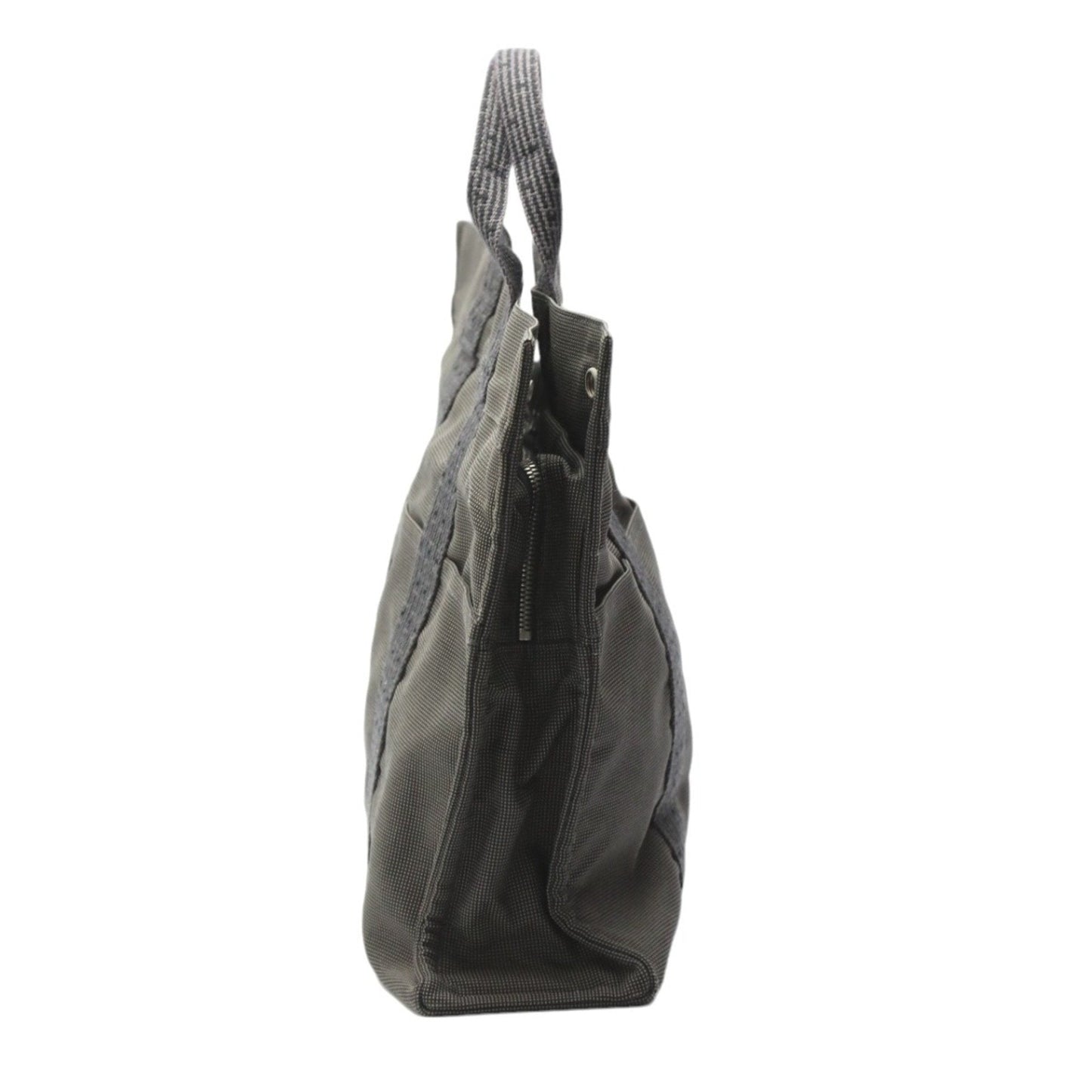 Hermes Her Line Tote Bag Canvas Gray Tote Bag 15
