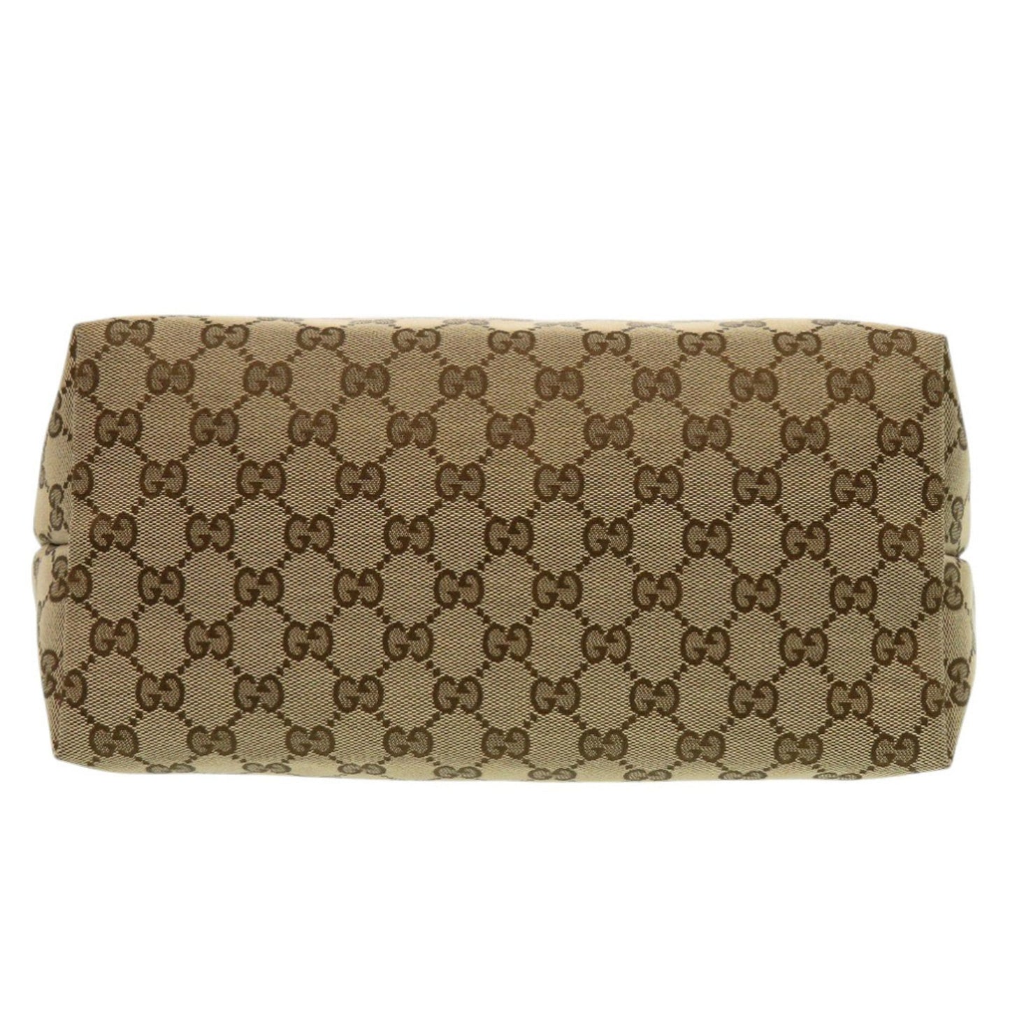 Gucci Beige Black Gg Canvas Tote Bag