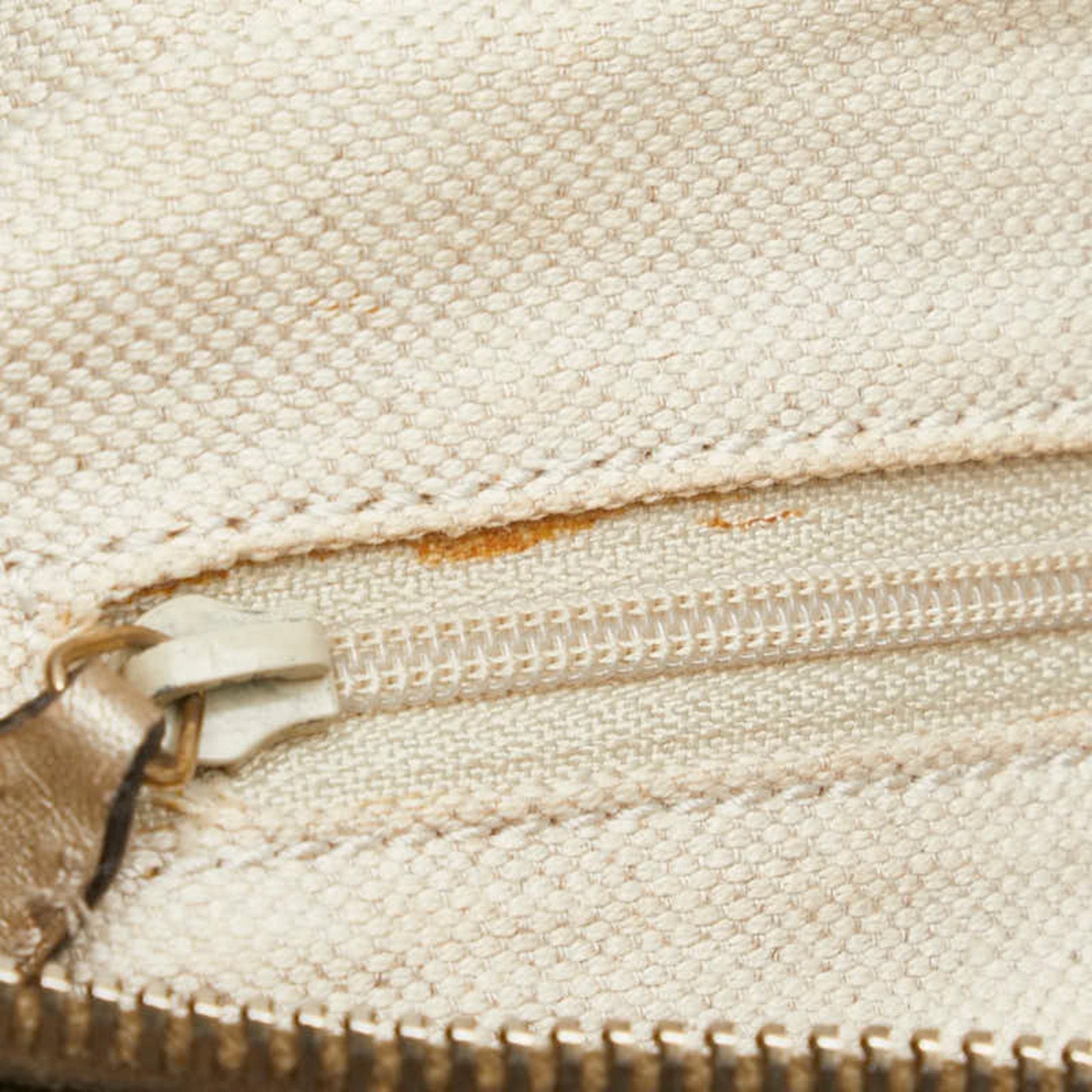 Gucci Gg Canvas Beige Champagne Gold Gg Canvas Leather Handbag Shoulder Bag