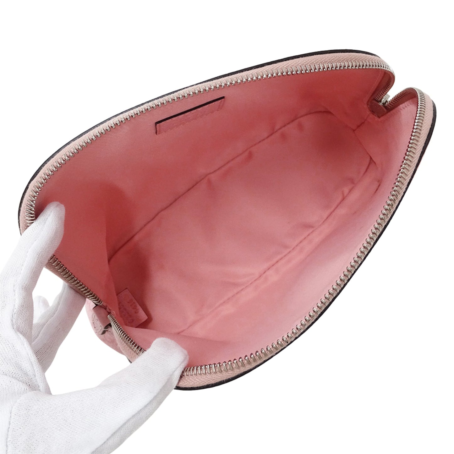 Gucci Pink Gg Supreme Pouch