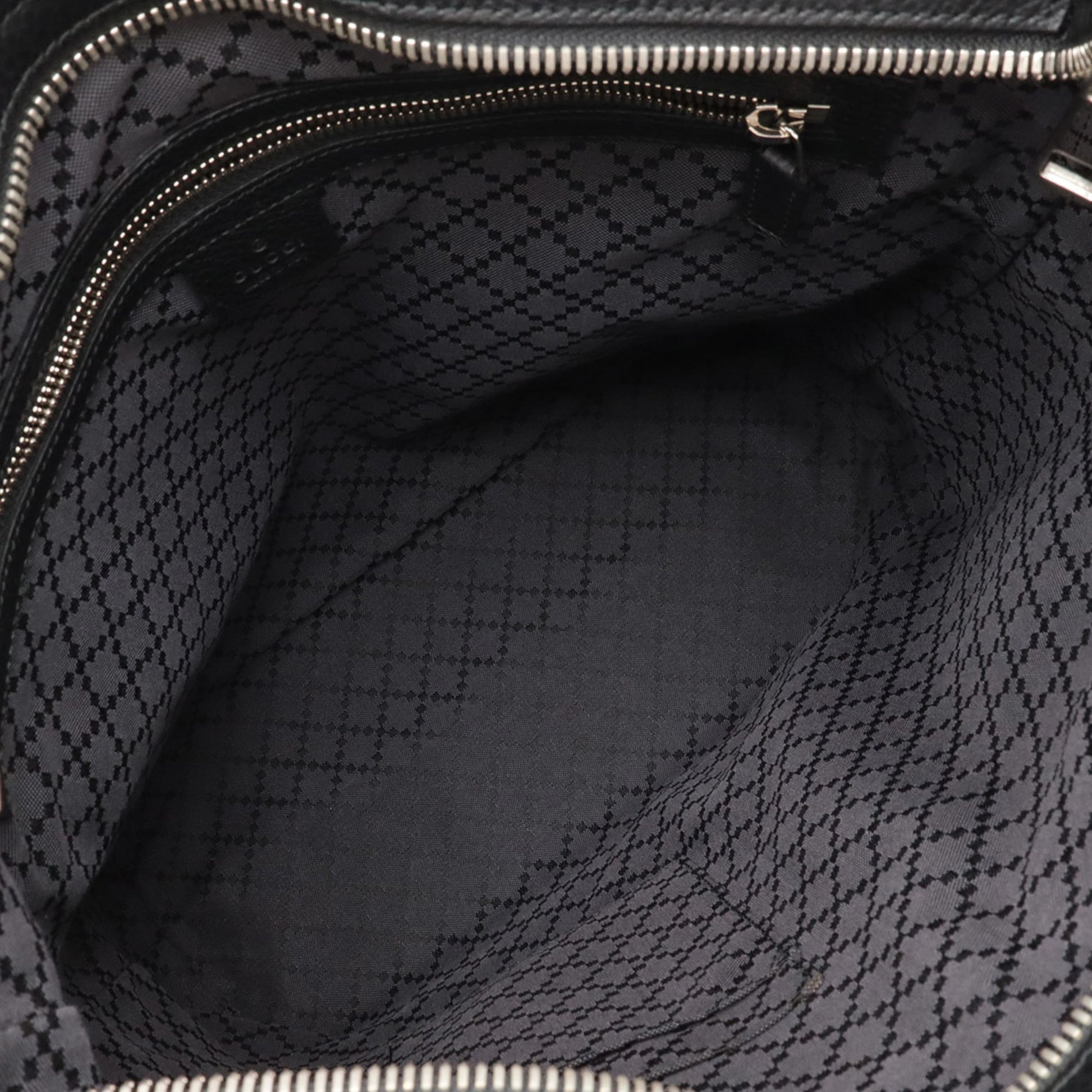 Gucci Black Navy Leather Shoulder Bag Tote Bag