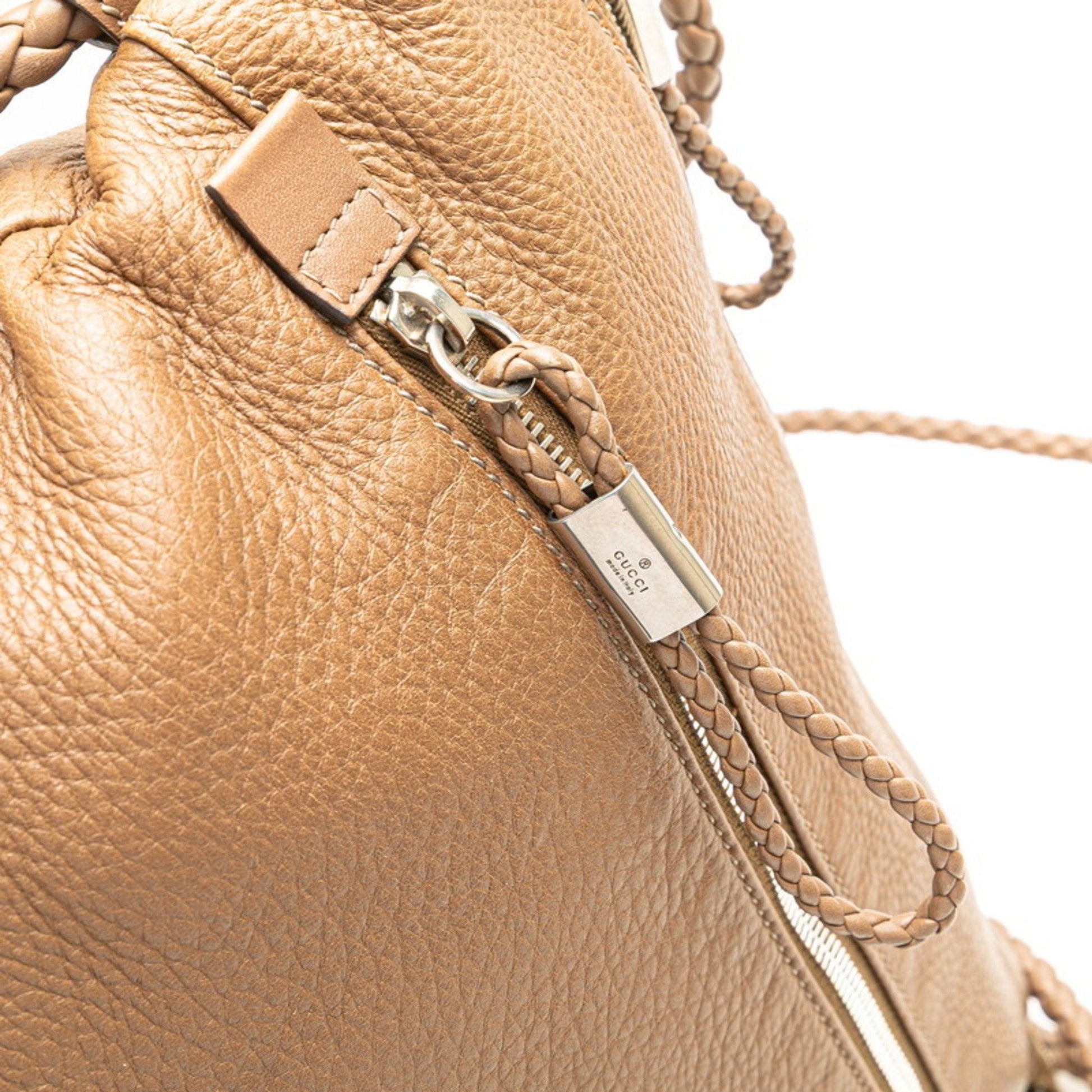 Gucci Brown Leather Shoulder Bag