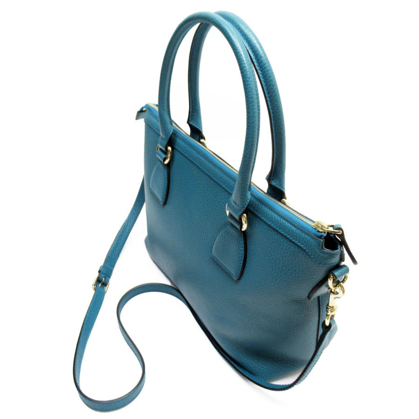 Gucci Green Leather Handbag Shoulder Bag