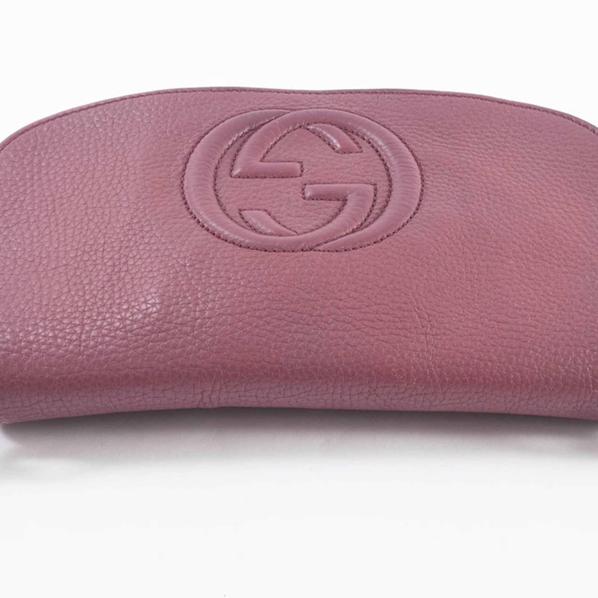 Gucci Purple Leather Shoulder Bag