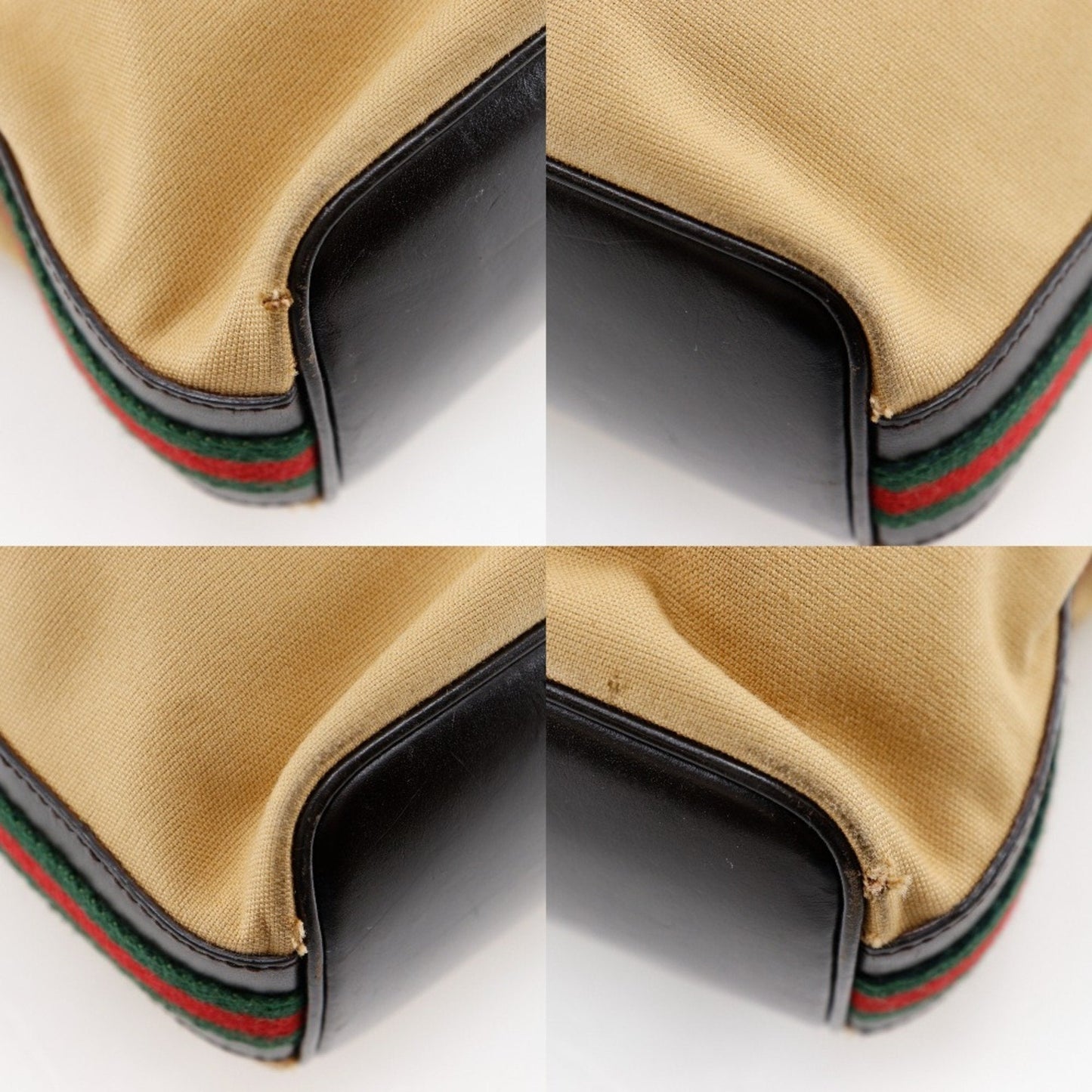 Gucci Beige Canvas Shoulder Bag