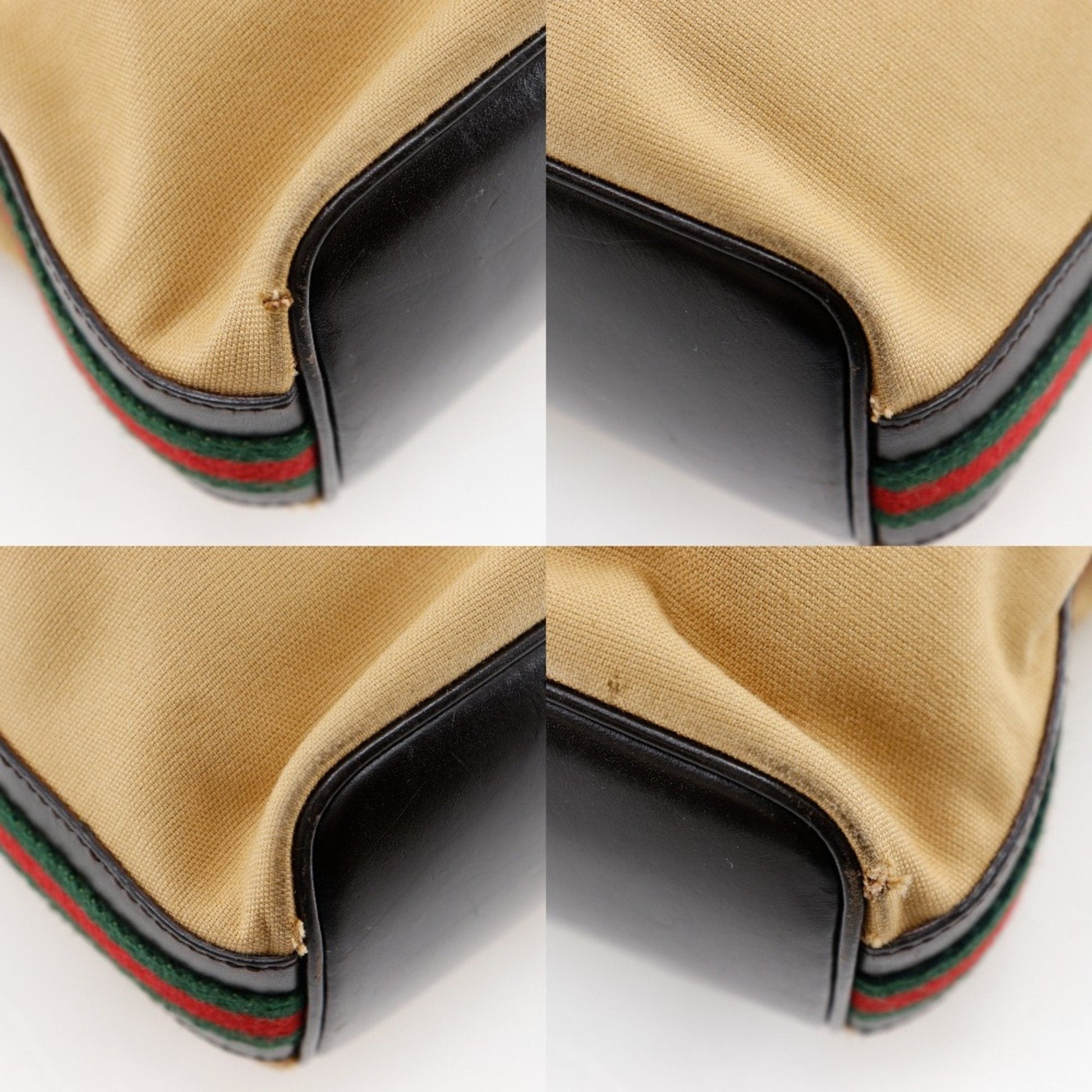 Gucci Beige Canvas Shoulder Bag