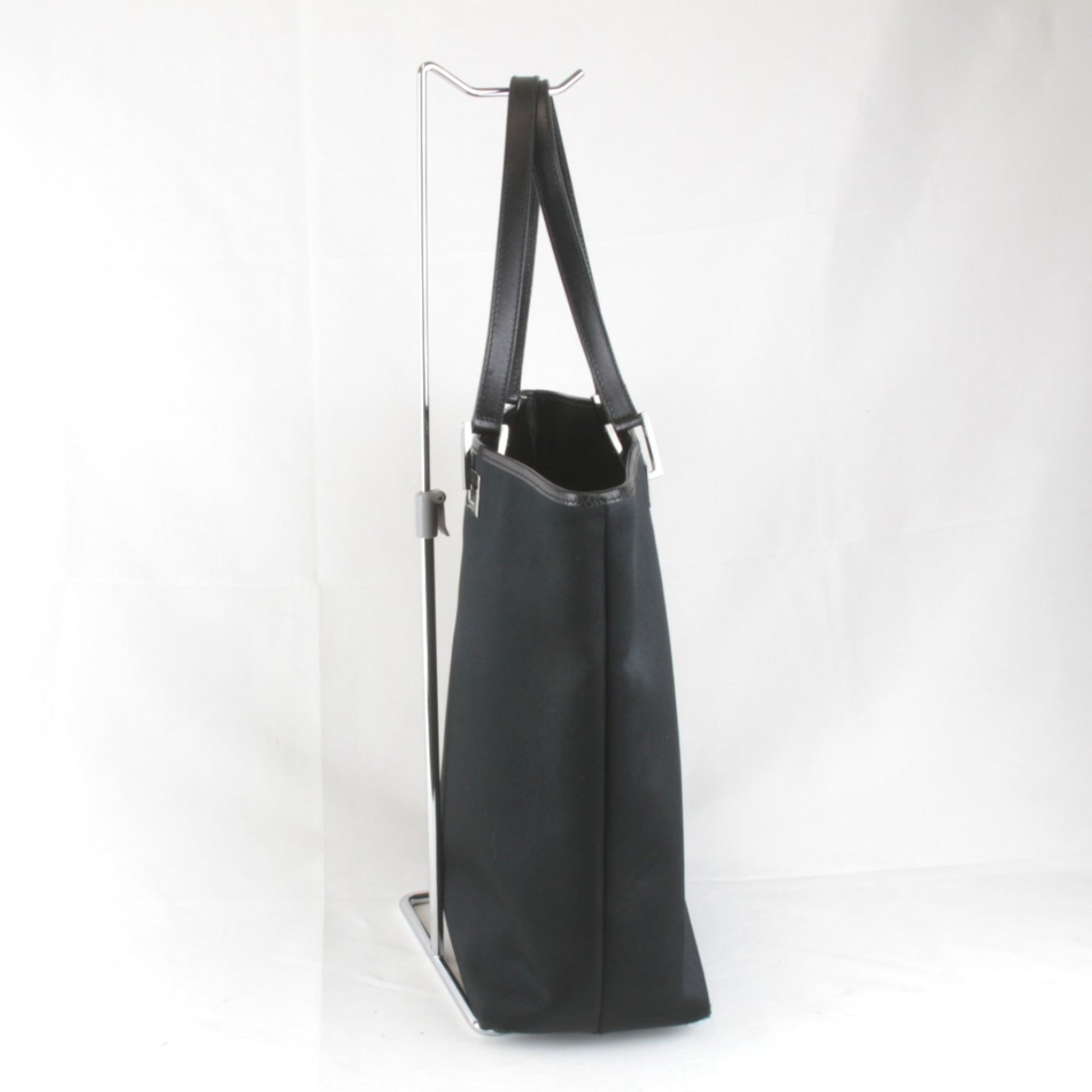 Gucci Black Satin Tote Bag