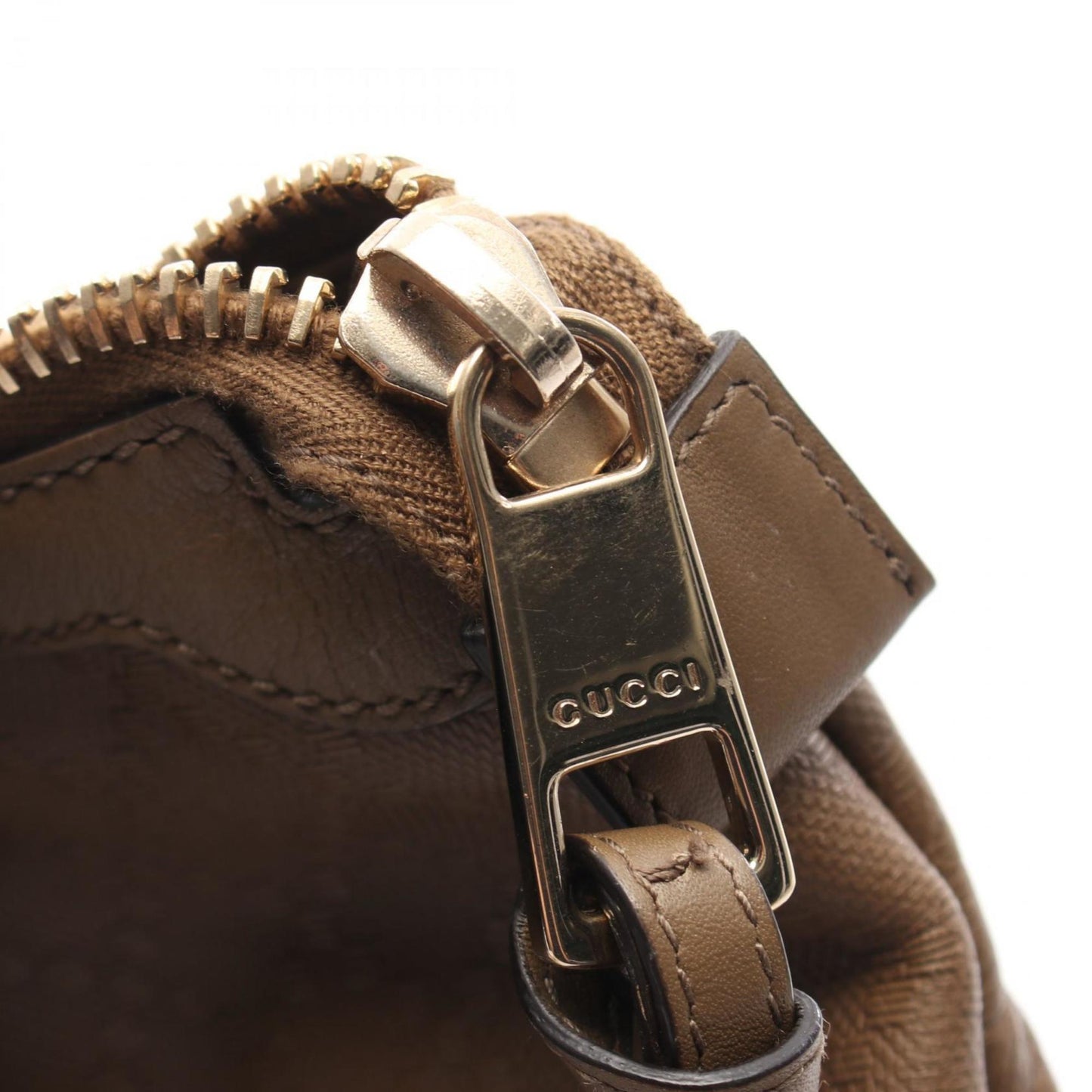 Gucci Brown Leather Tote Bag