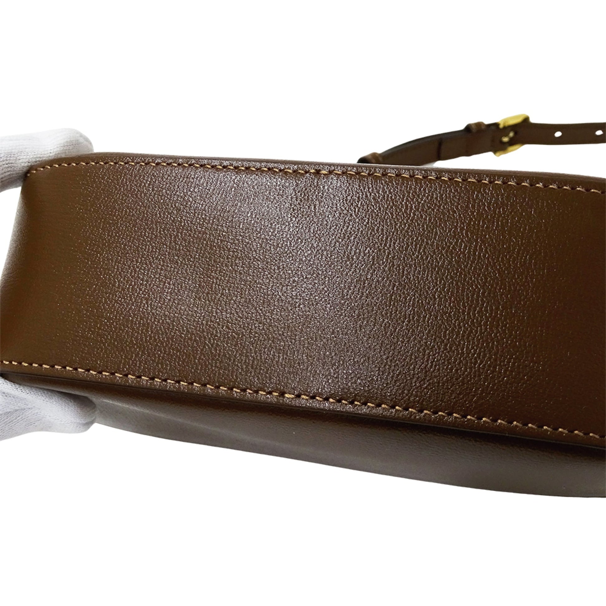 Gucci Brown Leather Shoulder Bag