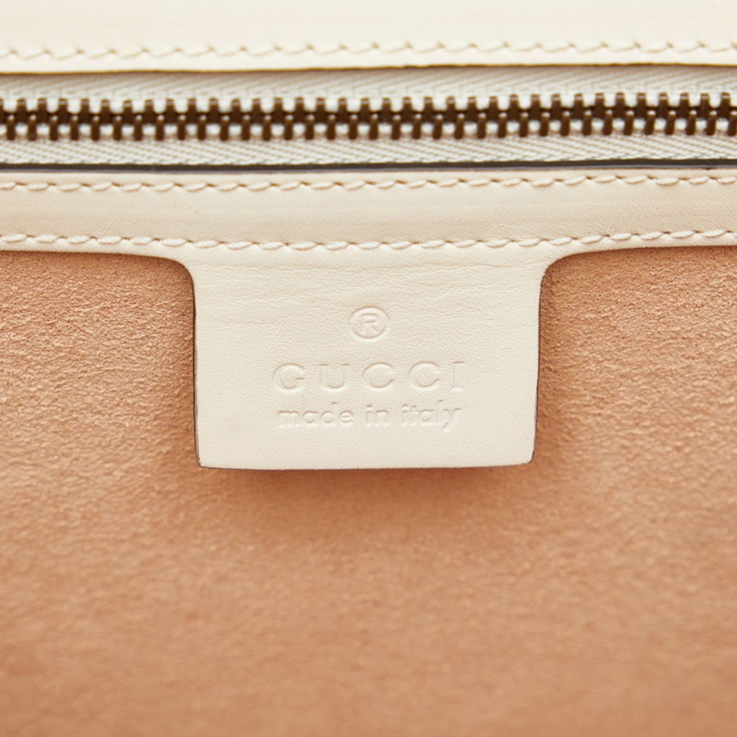 Gucci White Leather Shoulder Bag
