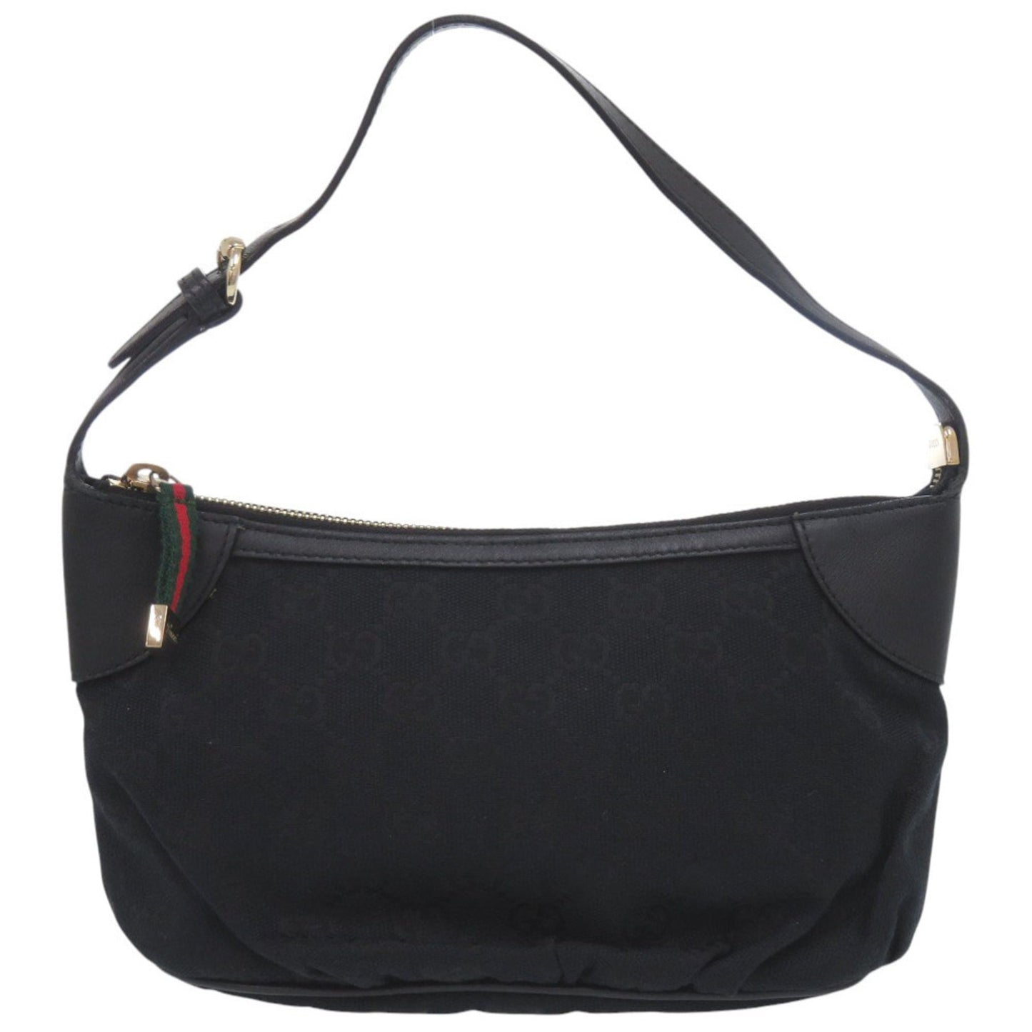 Gucci Black Gg Canvas Handbag