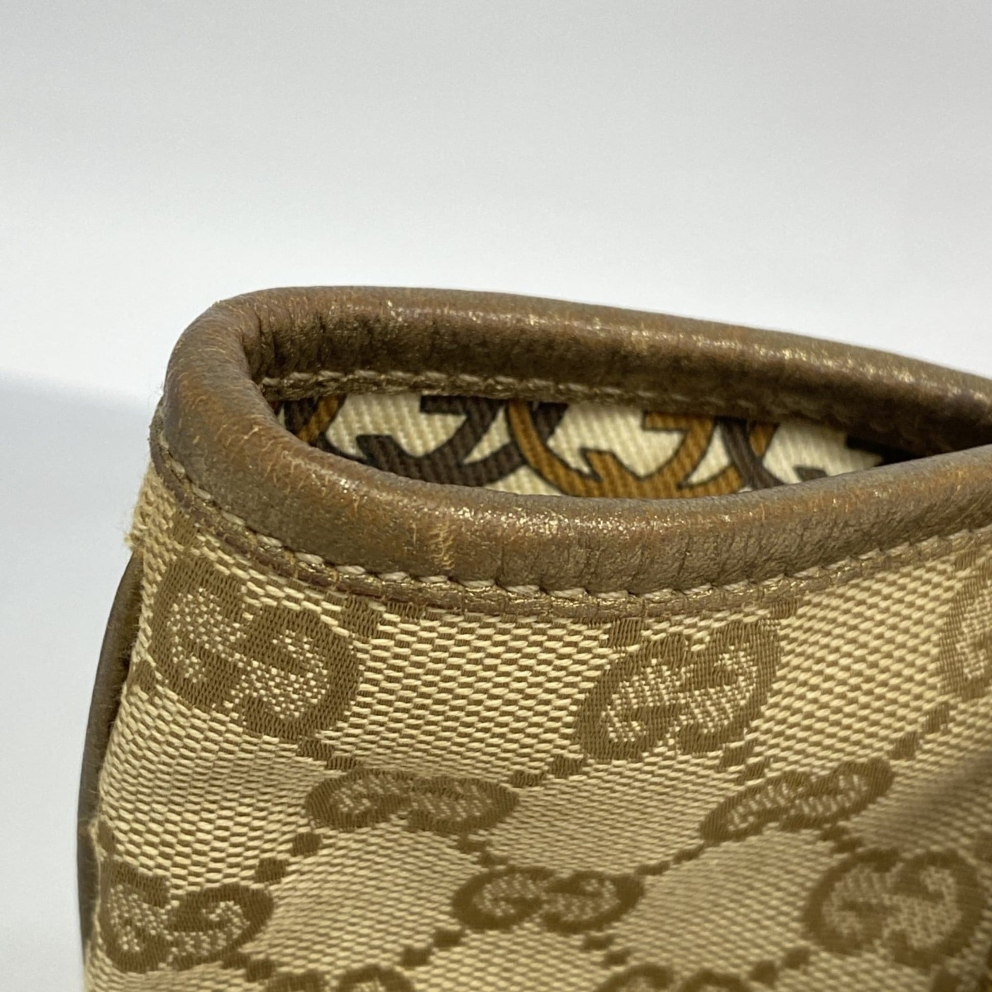 Gucci Beige Canvas Tote Bag