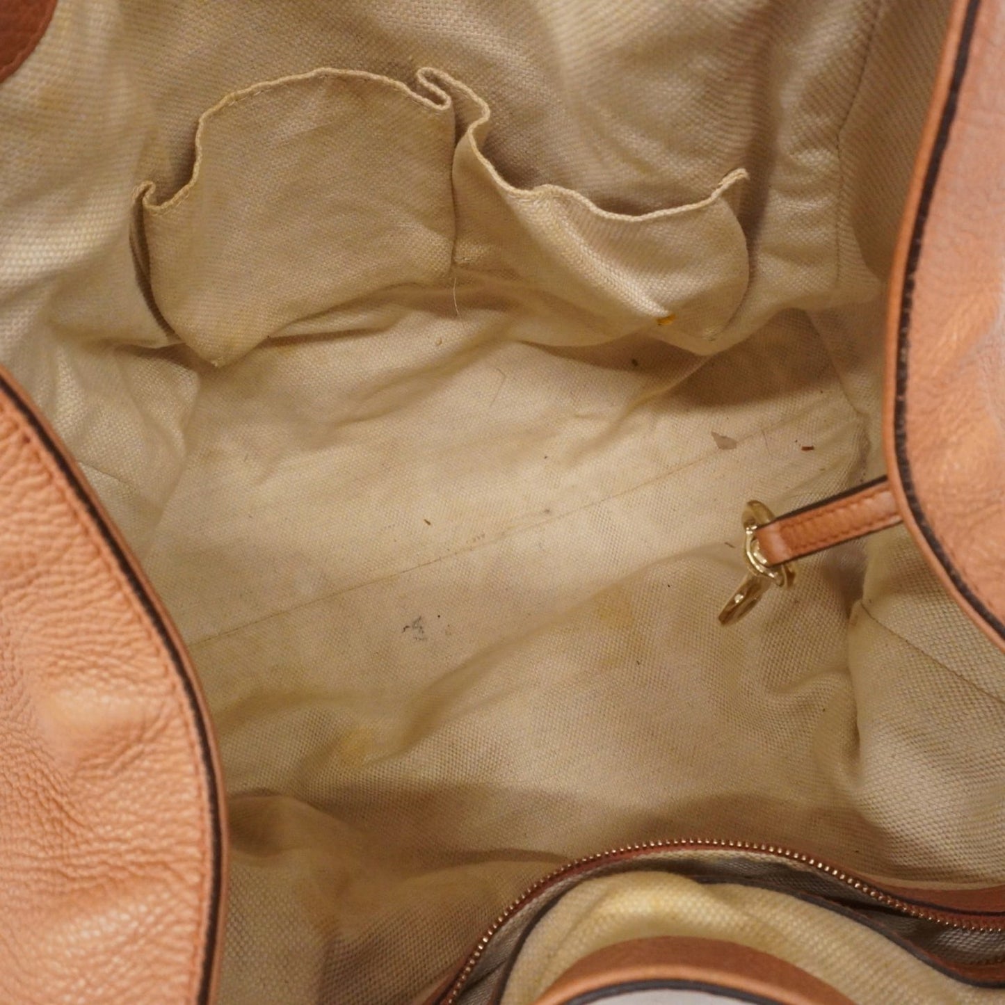 Gucci Orange Leather Tote Bag