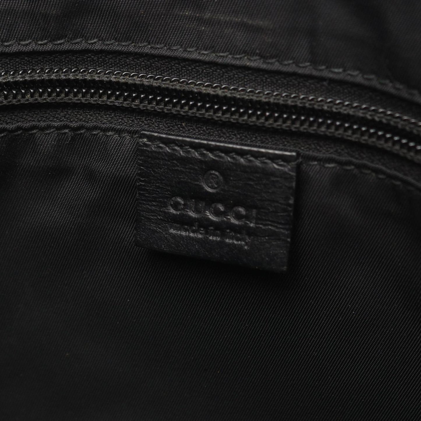 Gucci Black Green Red Color Canvas Leather Tote Bag