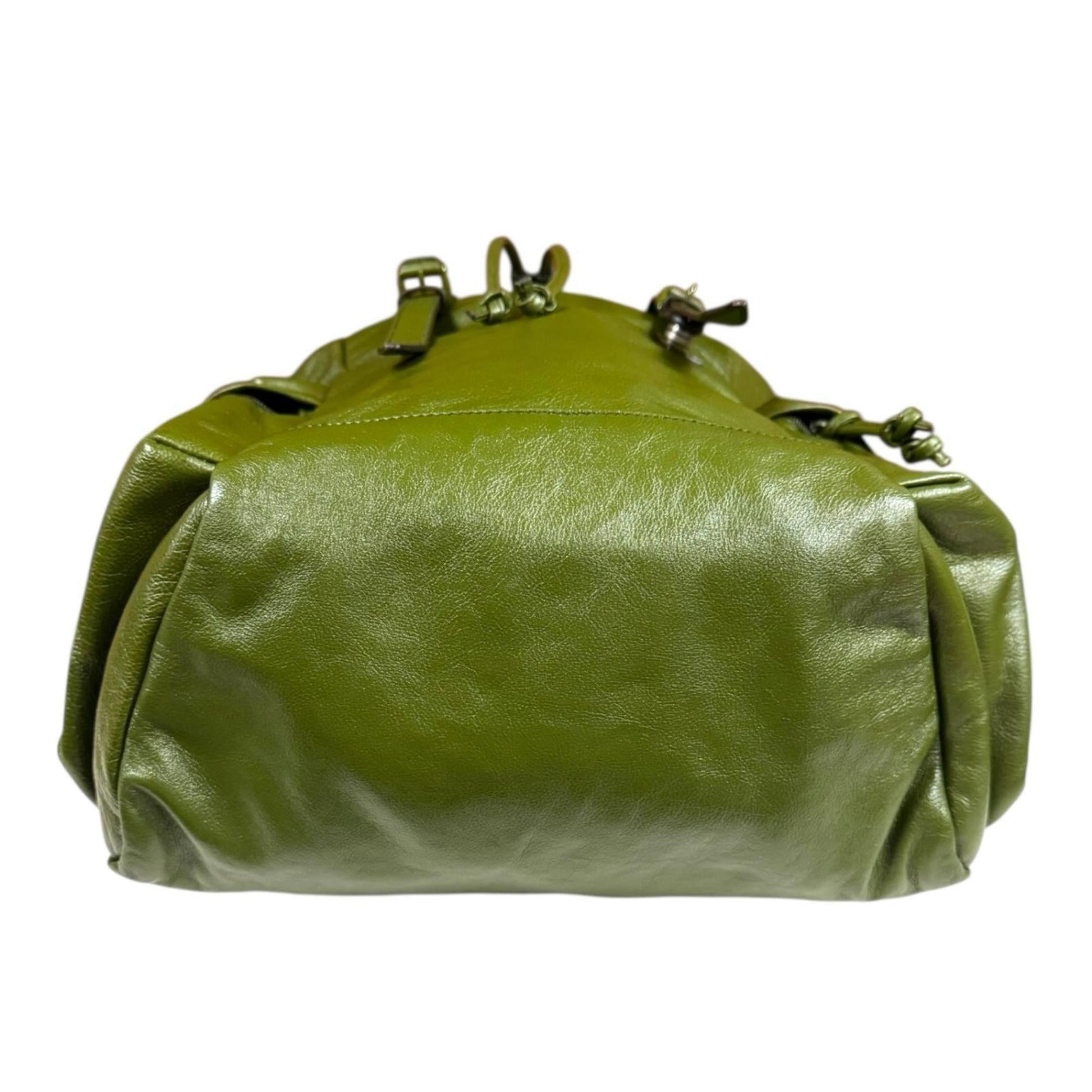 Gucci Green Leather Backpack