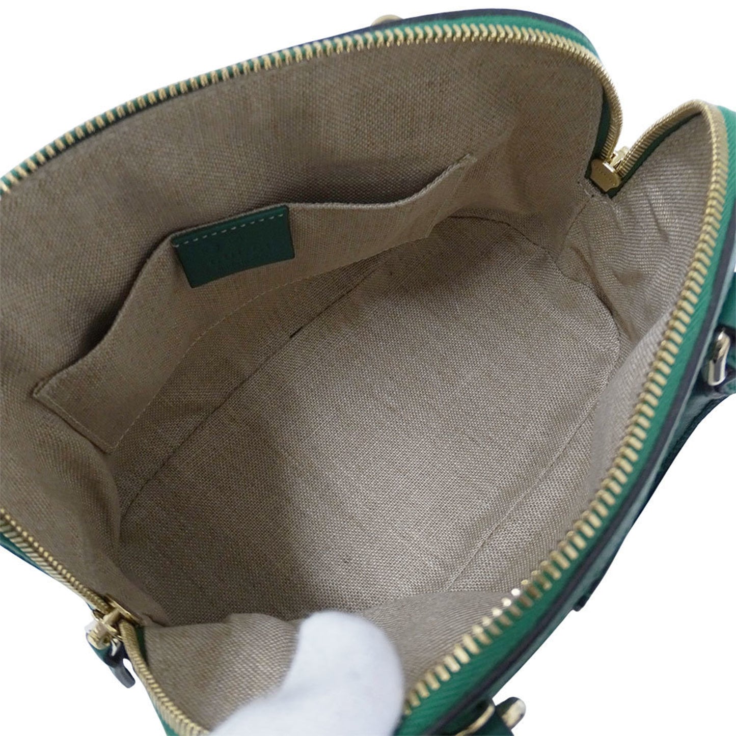 Gucci Green Leather Handbag Shoulder Bag