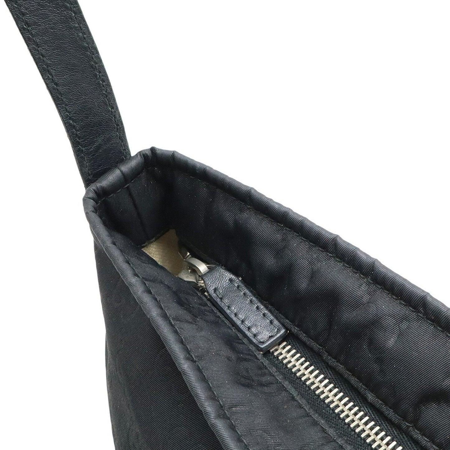 Gucci Black Nylon Leather Shoulder Bag