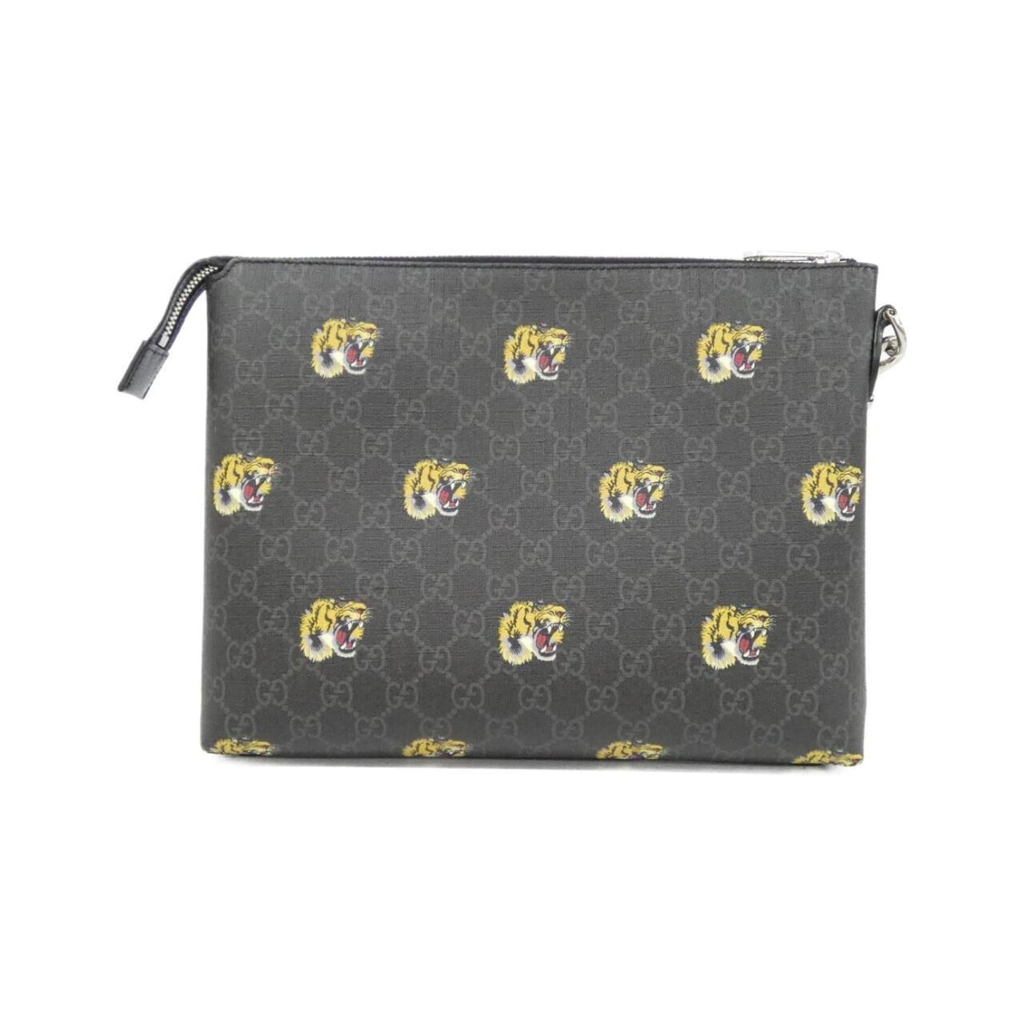 Gucci Black Yellow Gg Supreme Canvas Handbag