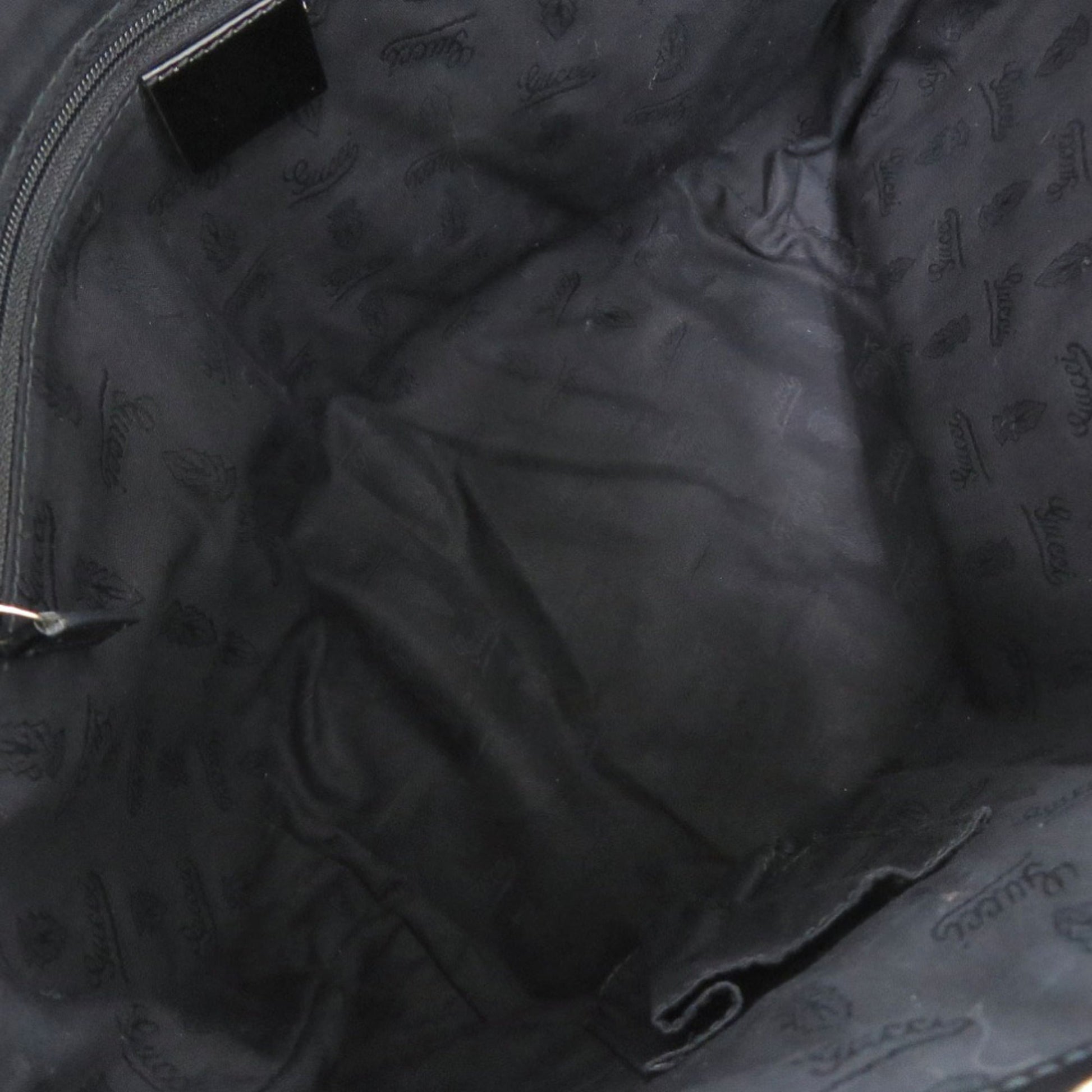 Gucci Beige Black Gg Canvas Tote Bag