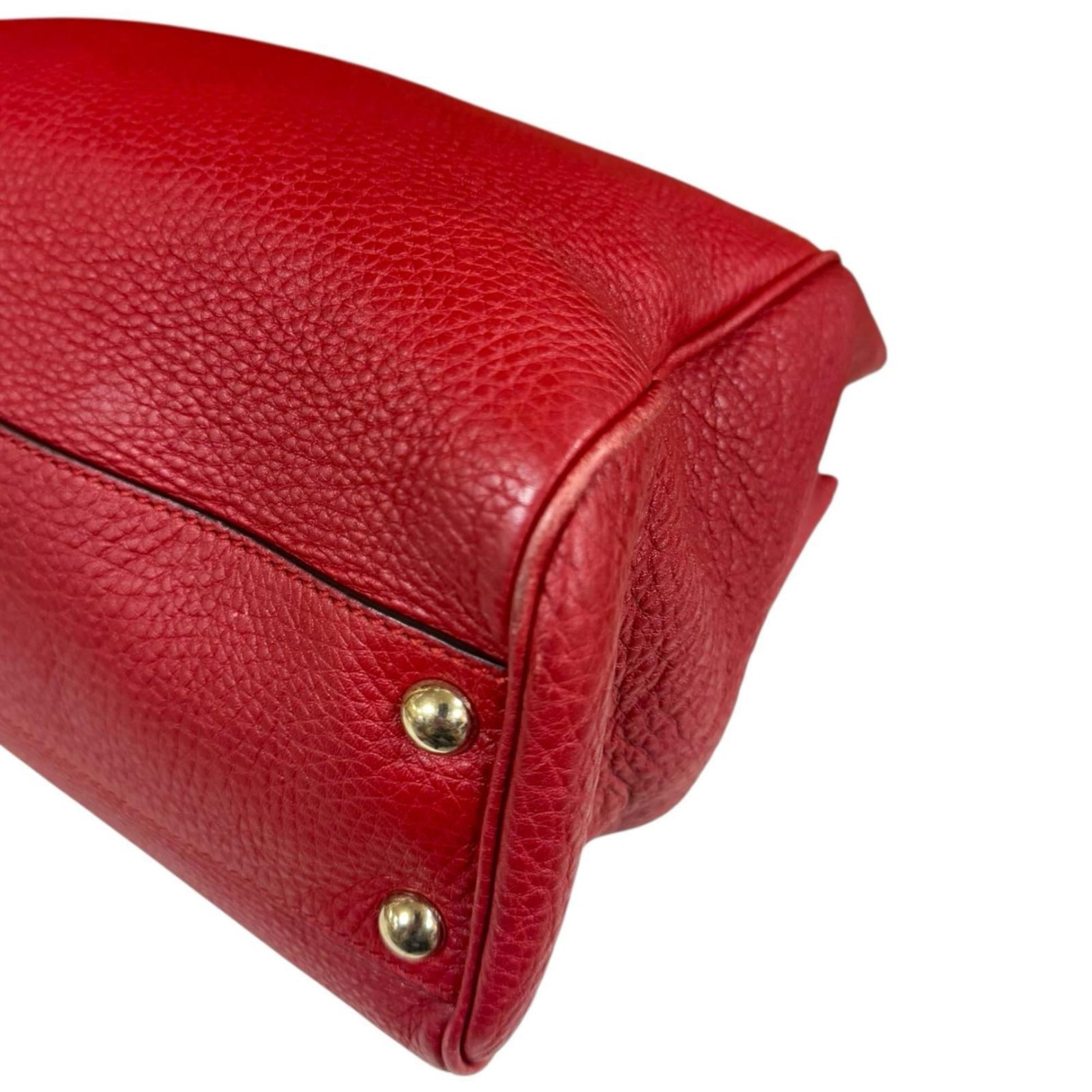 Gucci Red Color Bamboo Shoulder Bag