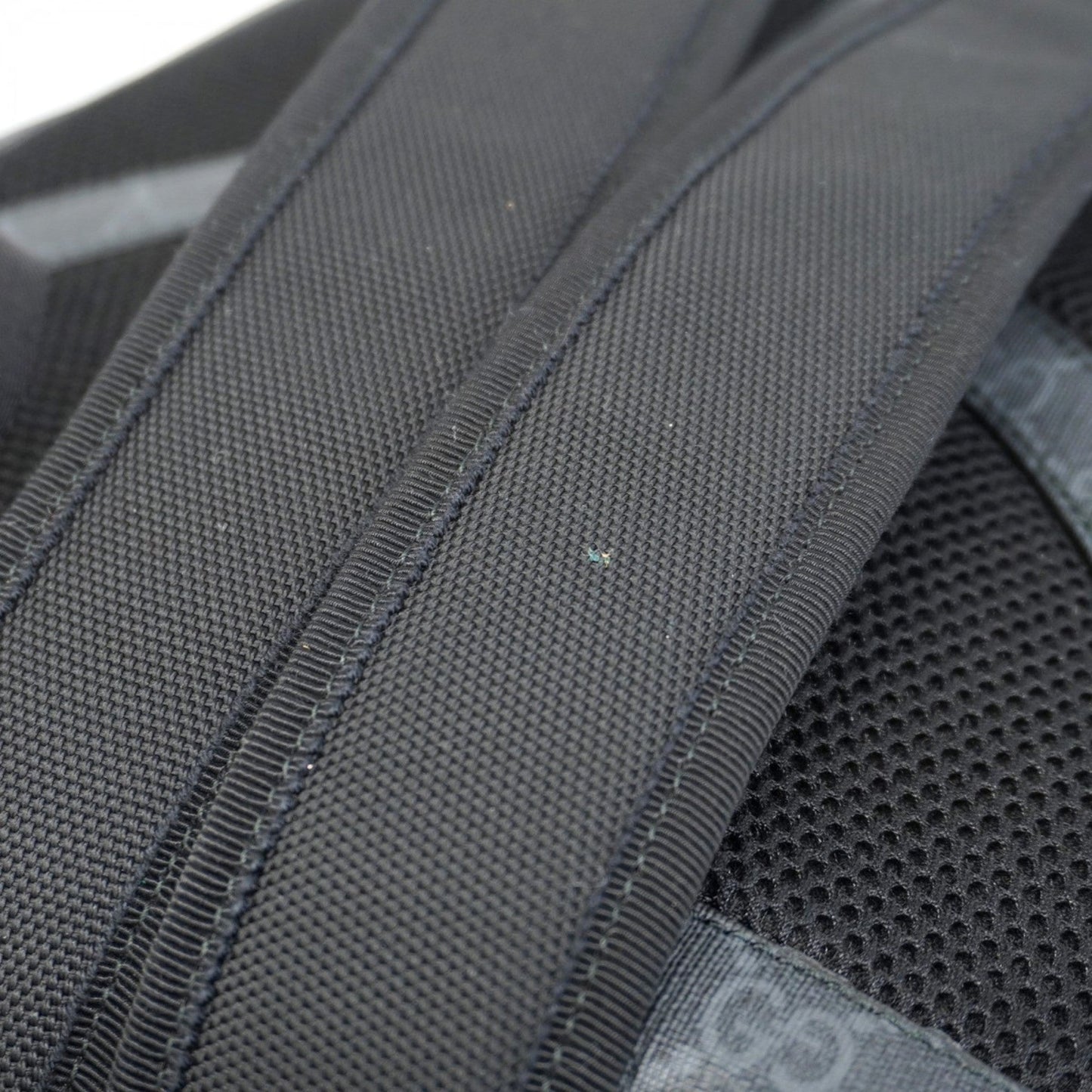 Gucci Black Gray Pvc Backpack
