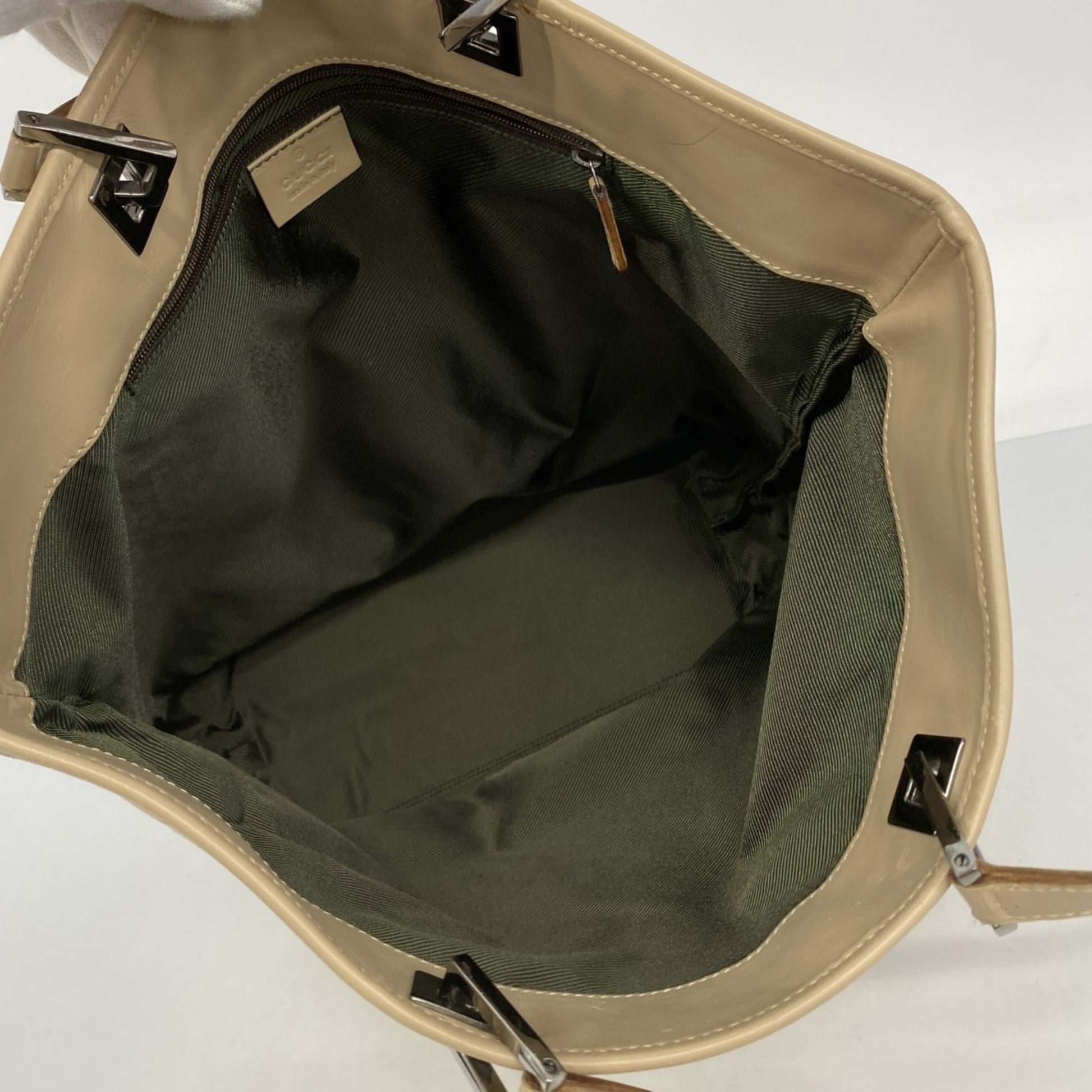 Gucci Beige Canvas Tote Bag