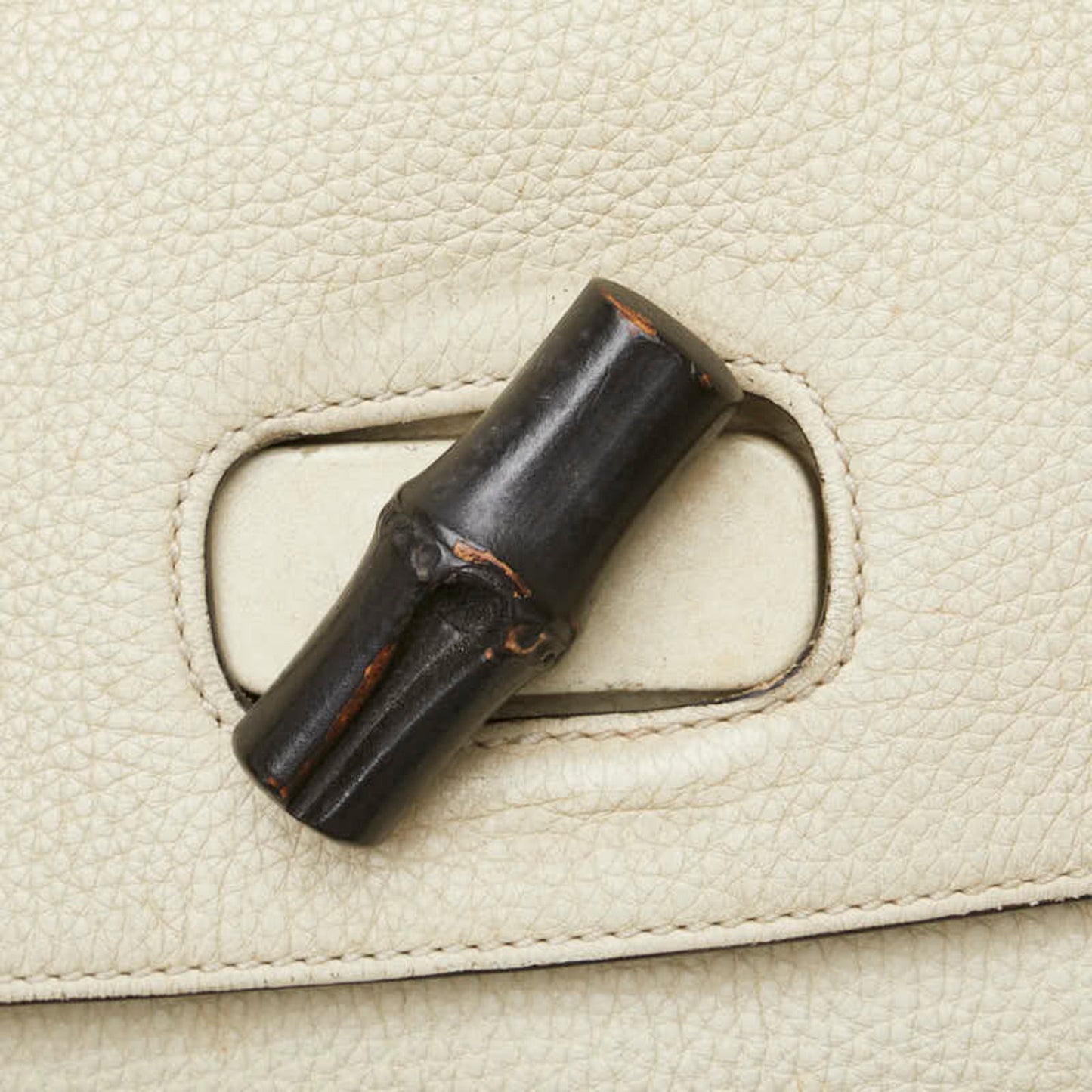 Gucci White Leather Shoulder Bag Tote Bag