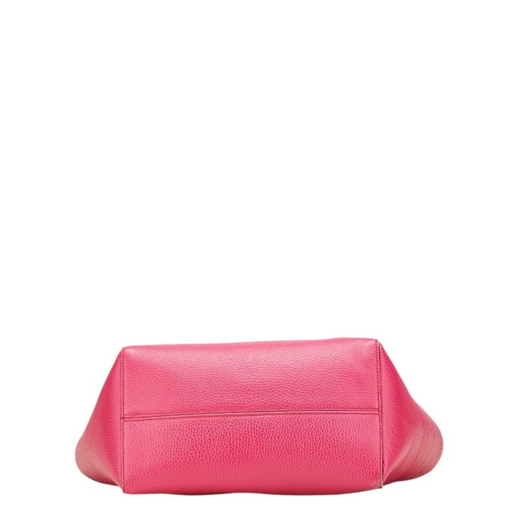Gucci Pink Leather Tote Bag