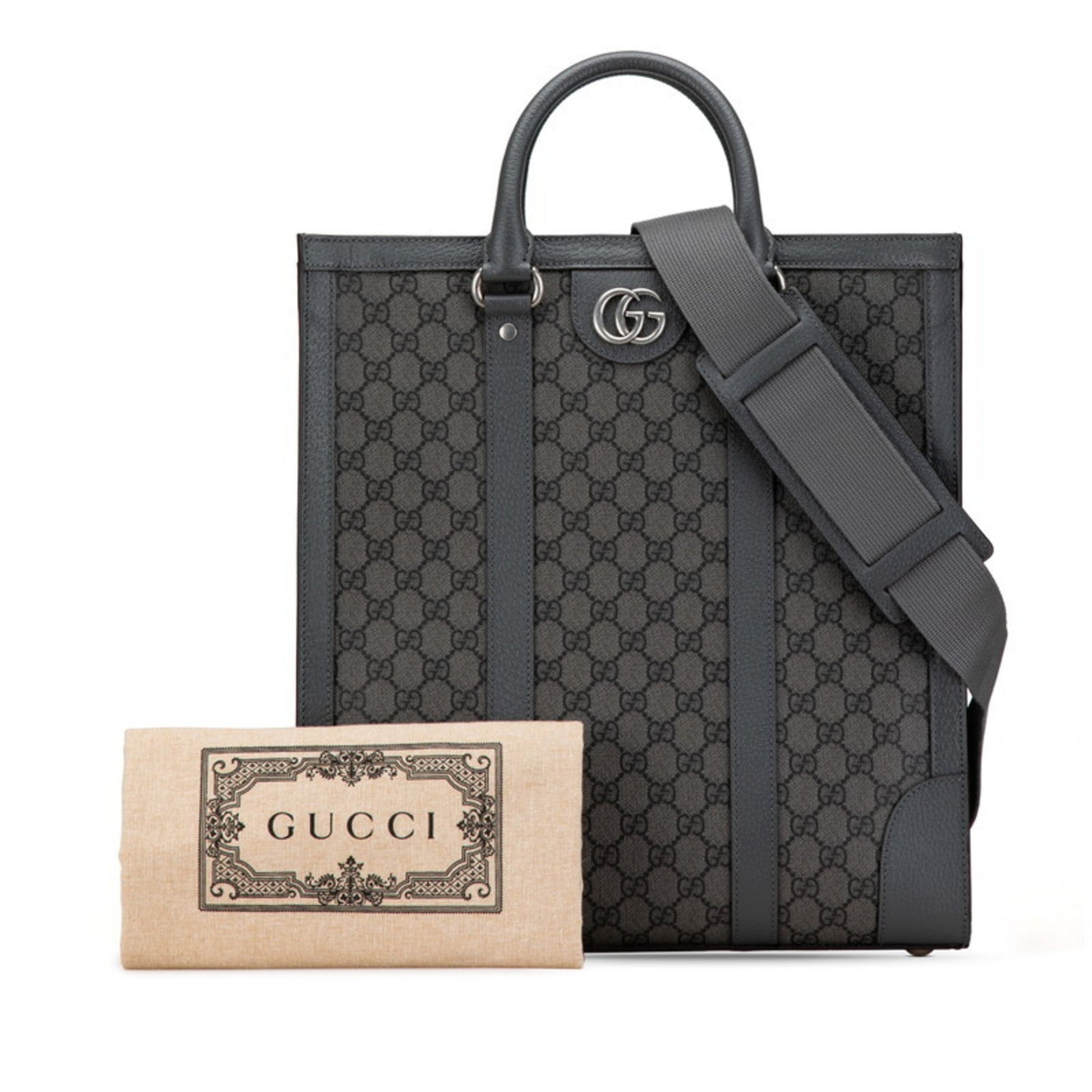Gucci Gray Pvc Leather Handbag Shoulder Bag