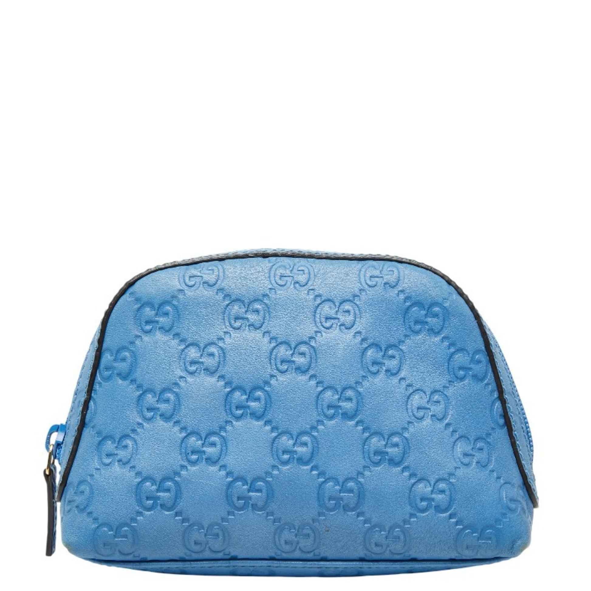 Gucci Blue Leather Pouch