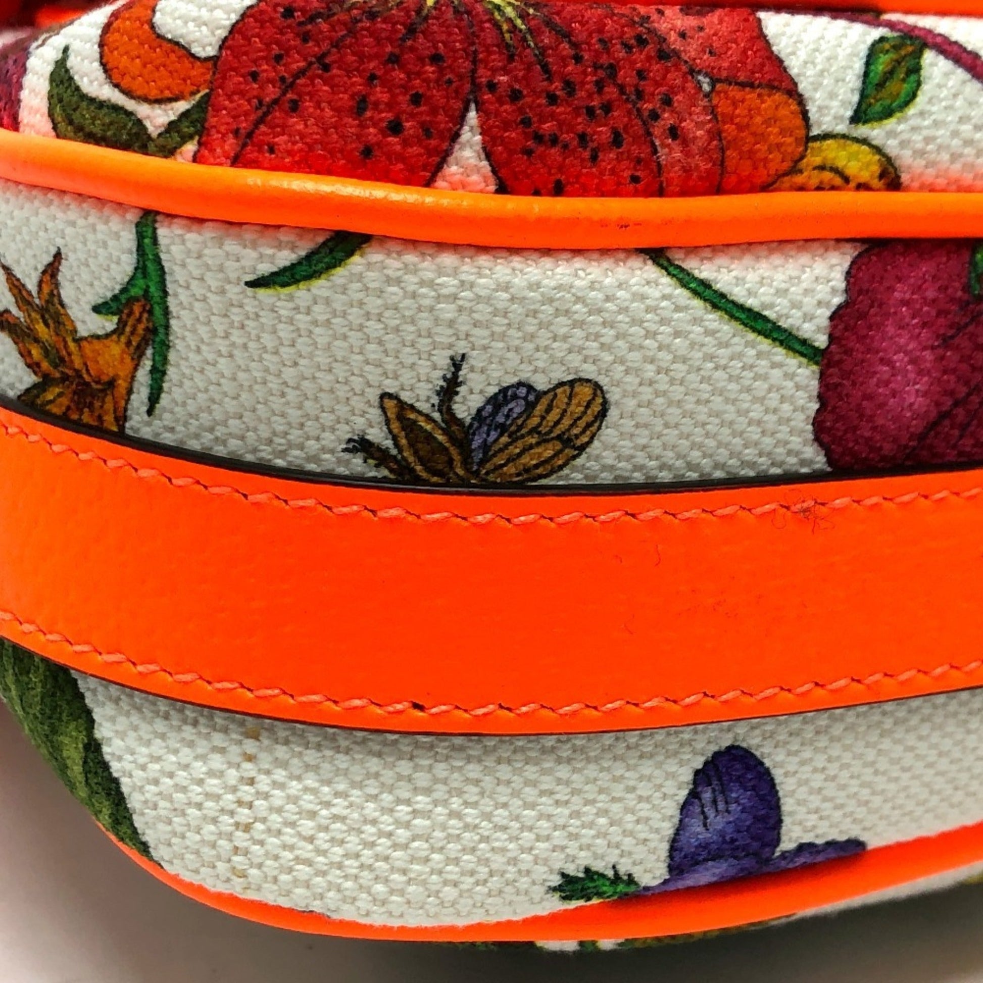 Gucci Multi-Color Canvas Leather Shoulder Bag