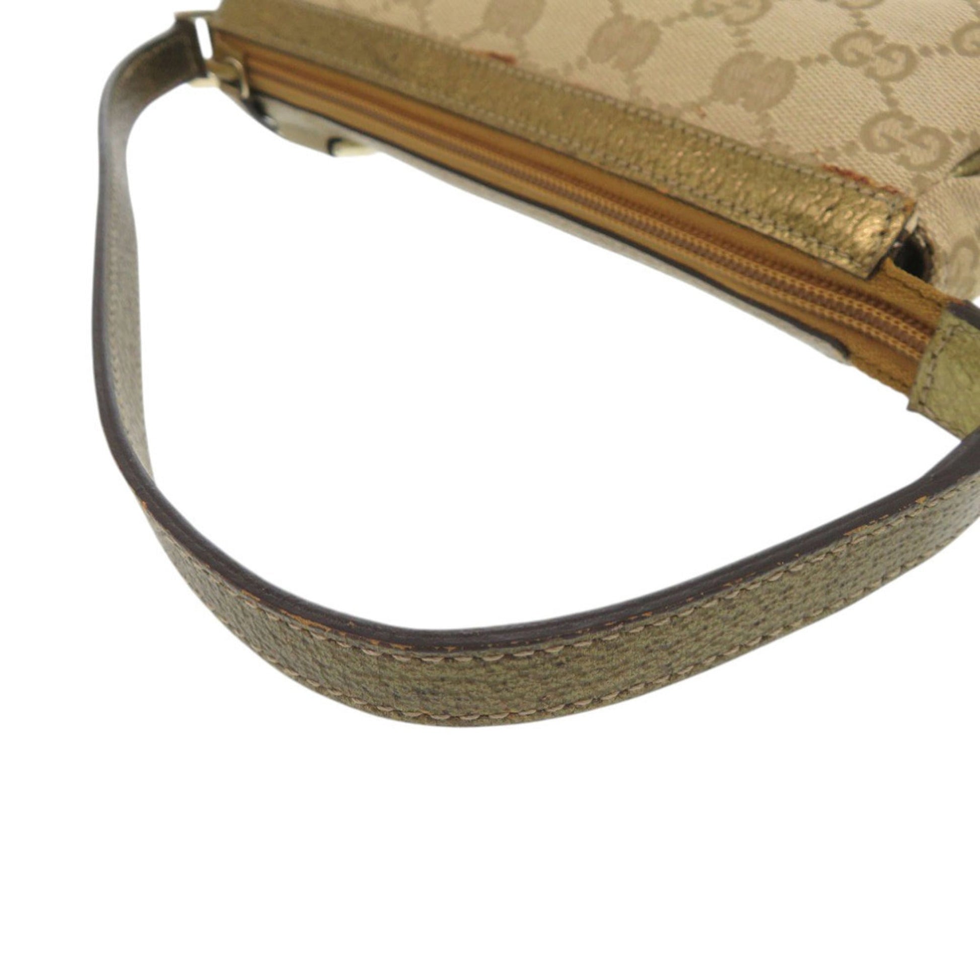 Gucci Beige Gg Canvas Handbag Pouch