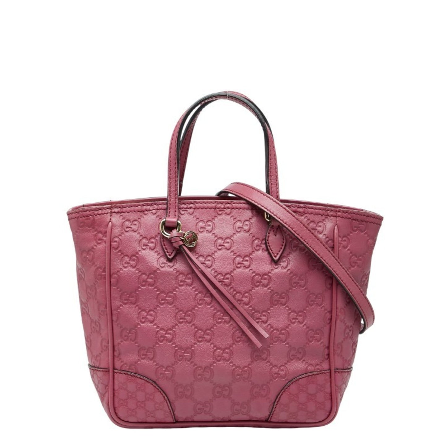 Gucci Purple Leather Handbag Shoulder Bag
