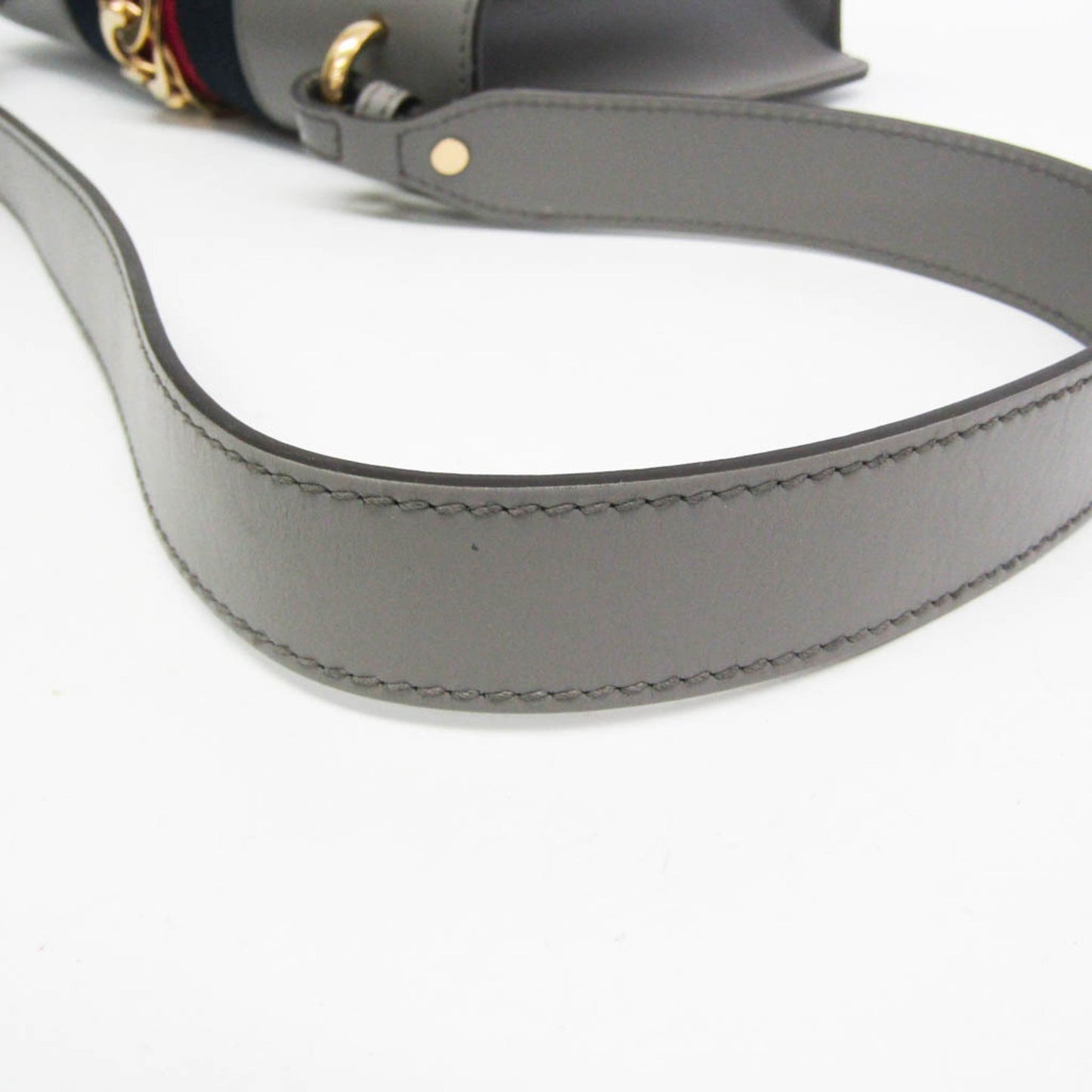 Gucci Gray Leather Shoulder Bag