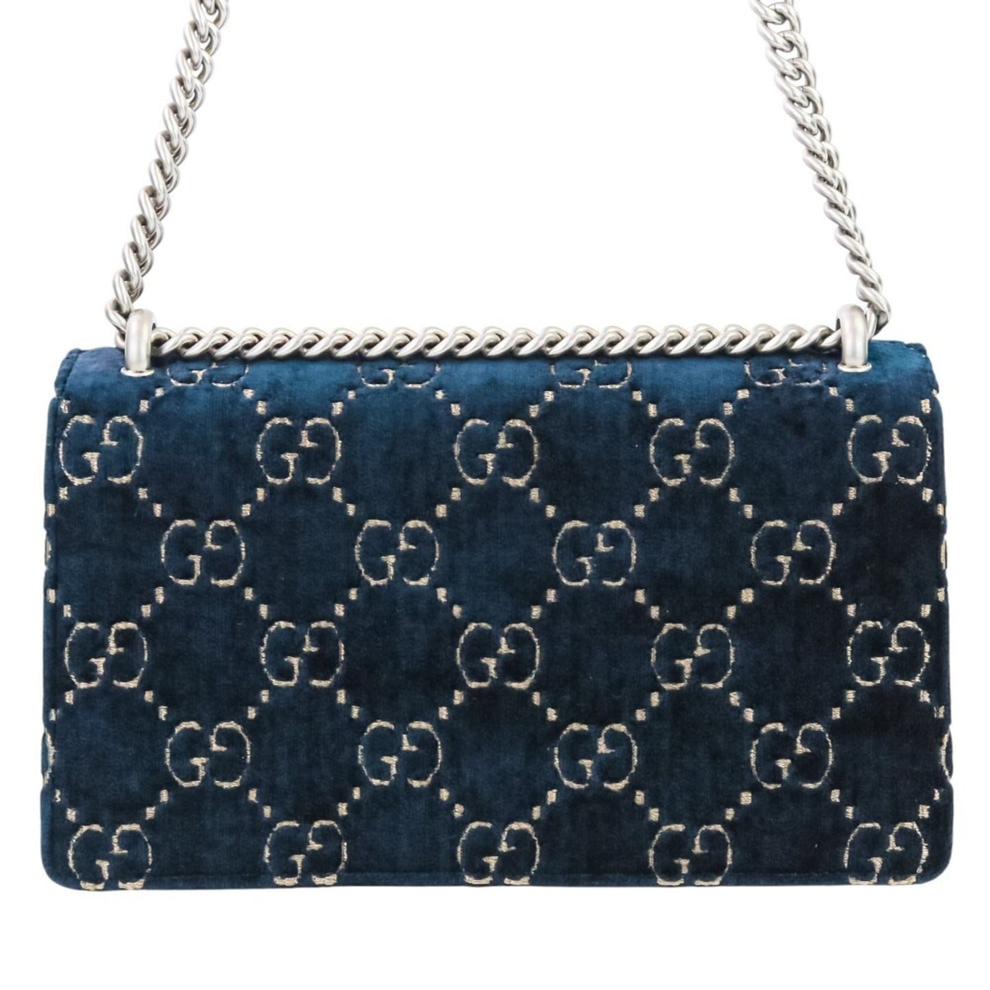Gucci Navy Velvet Shoulder Bag