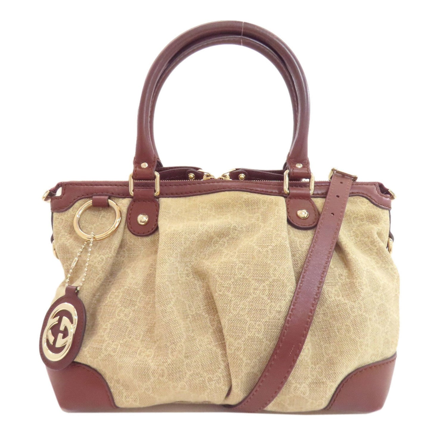Gucci Brown Canvas Tote Bag