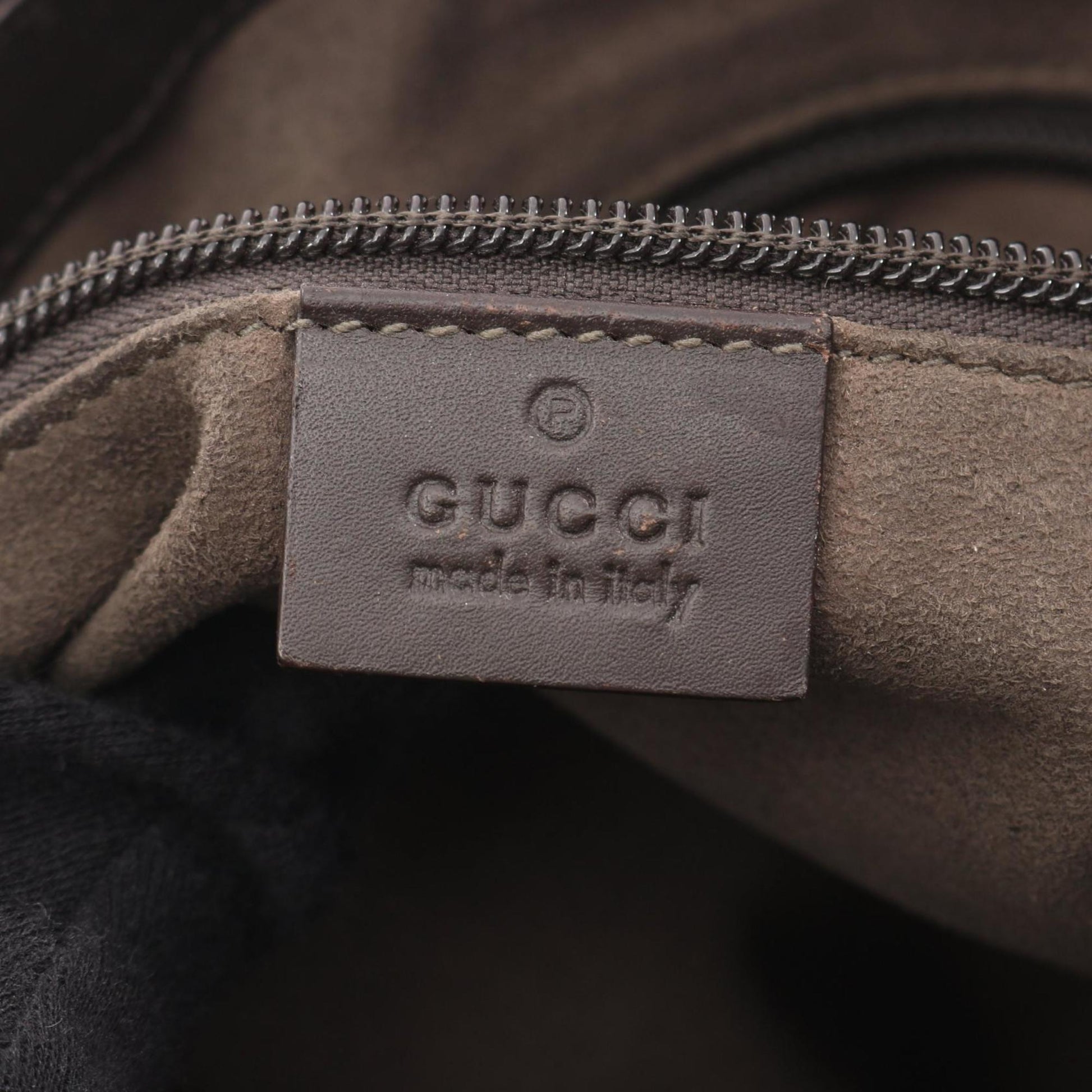 Gucci Beige Brown Gg Supreme Leather Shoulder Bag